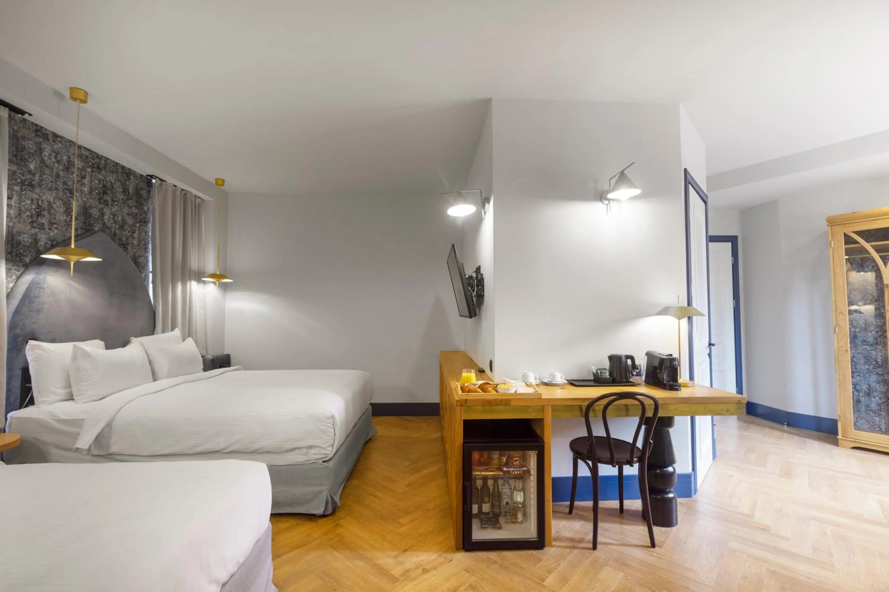 Photo of the whole room, Bed in Abanotubani Boutique hotel