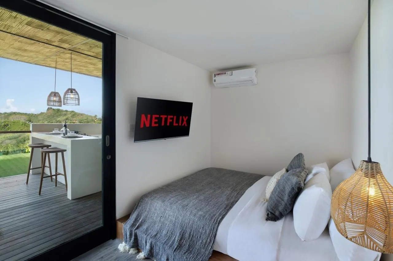 Bed in Telescope Resort Lombok