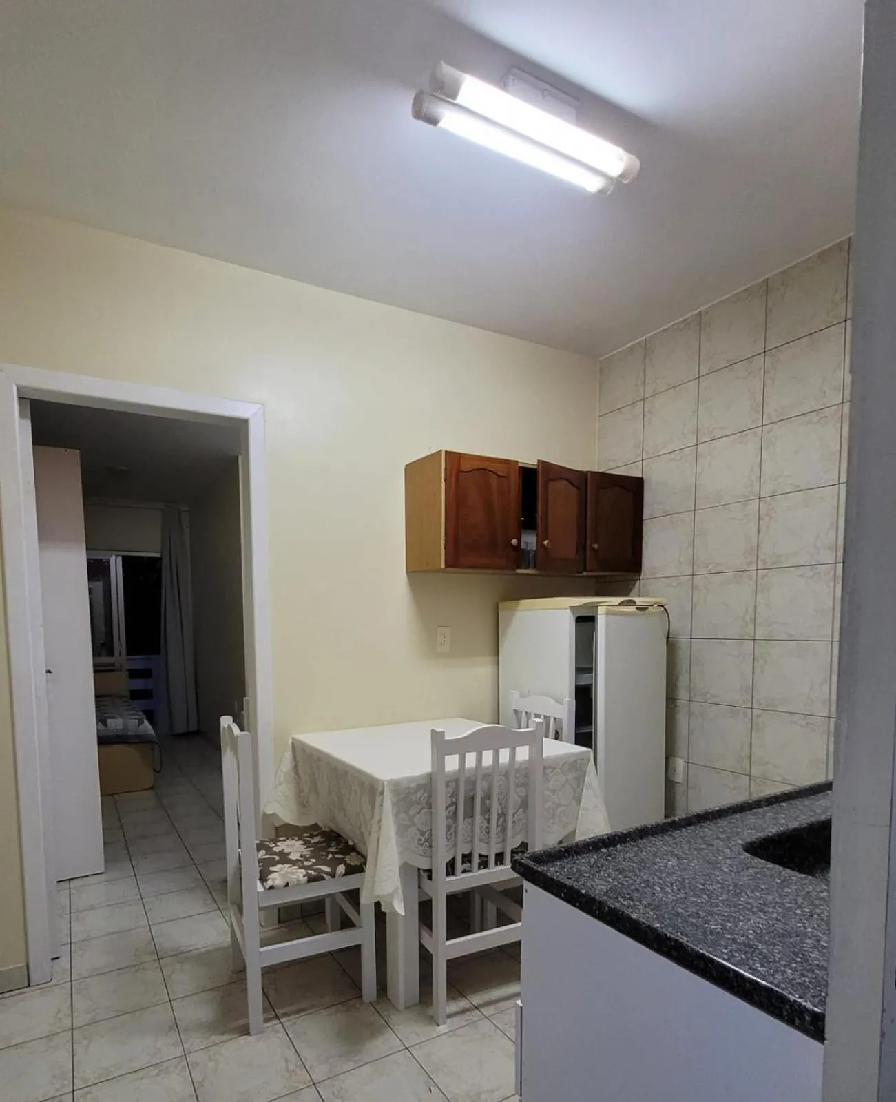 Kitchen or kitchenette in Pousada na Lagoa da Conceição Barcelos