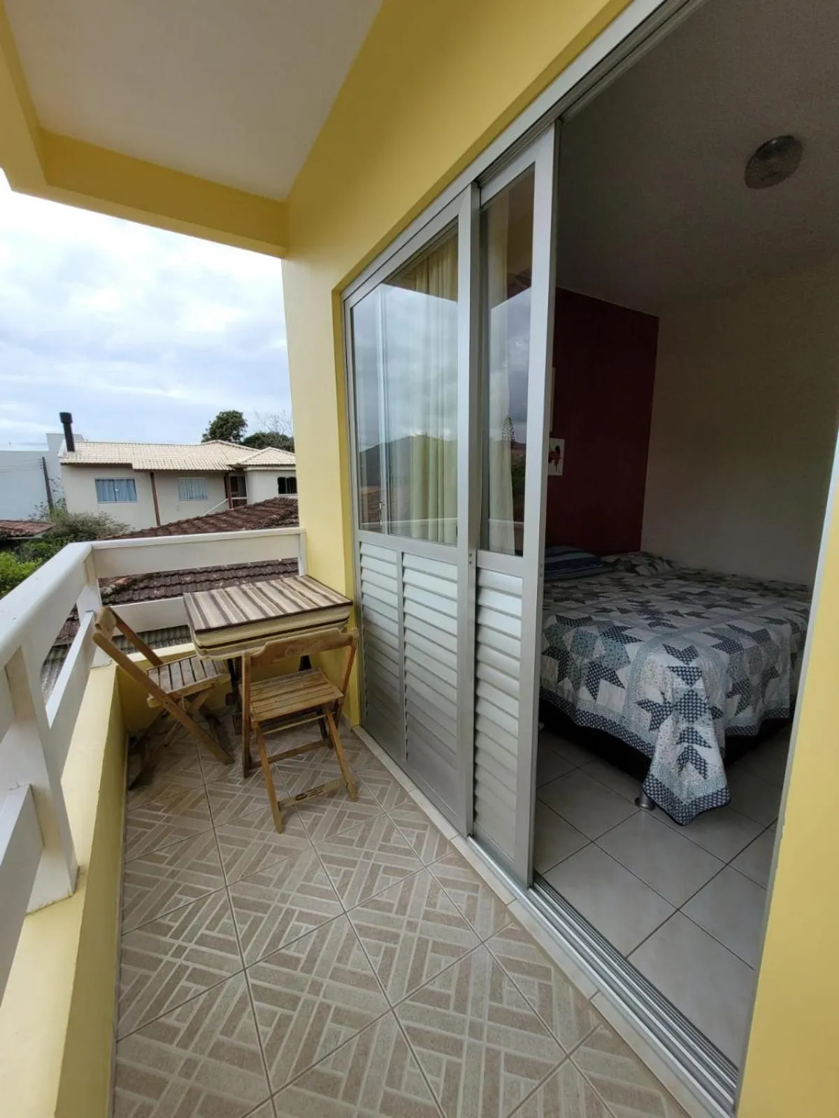 Balcony/Terrace, Bed in Pousada na Lagoa da Conceição Barcelos