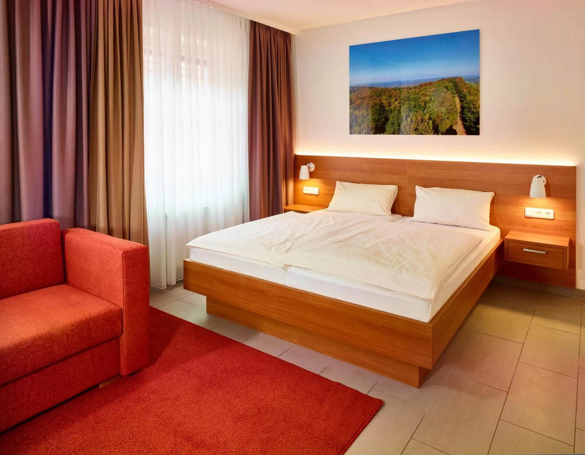 Bed in Hotel & Restaurant Burgschänke