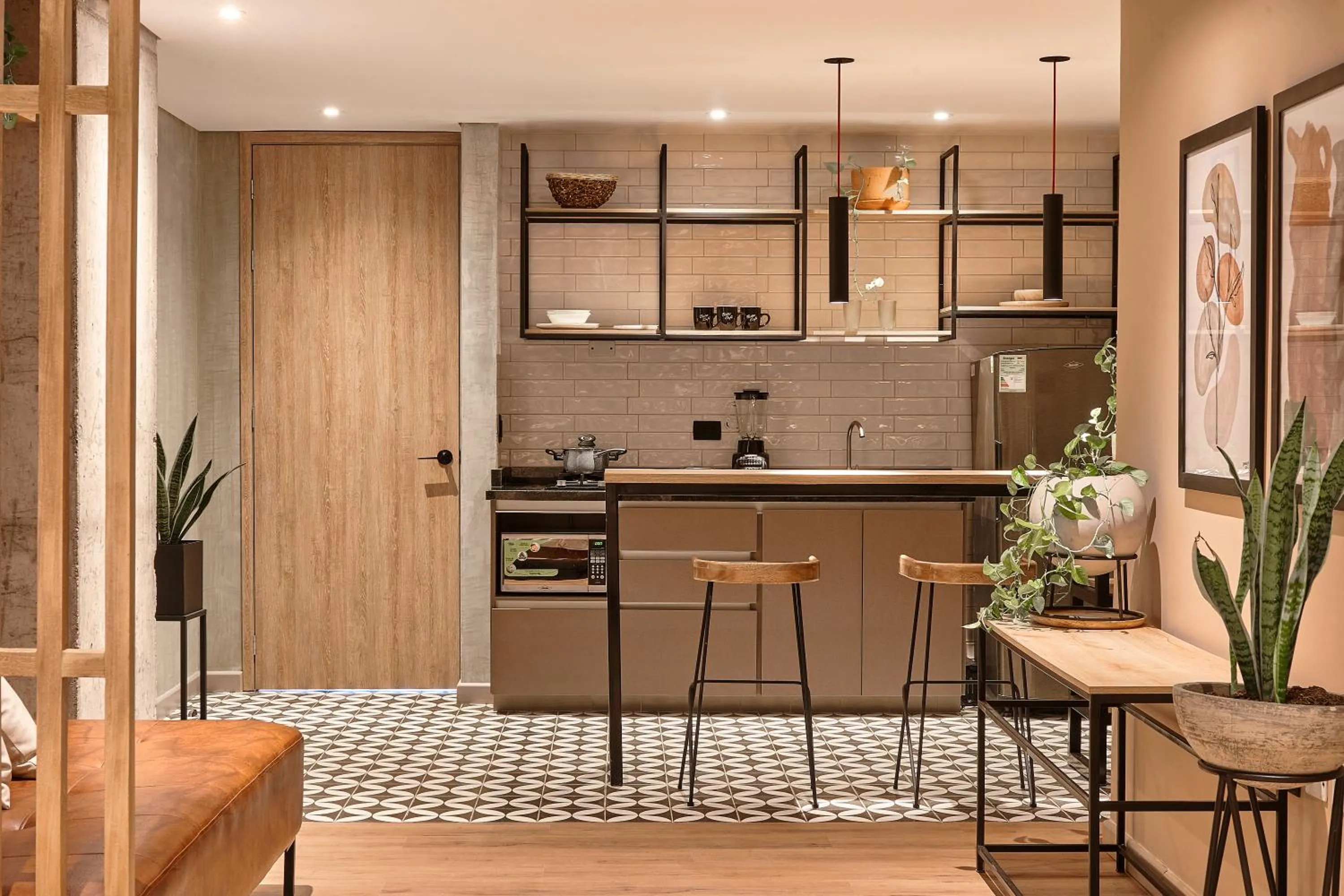 Kitchen or kitchenette in Mosaic Studios Buenavista