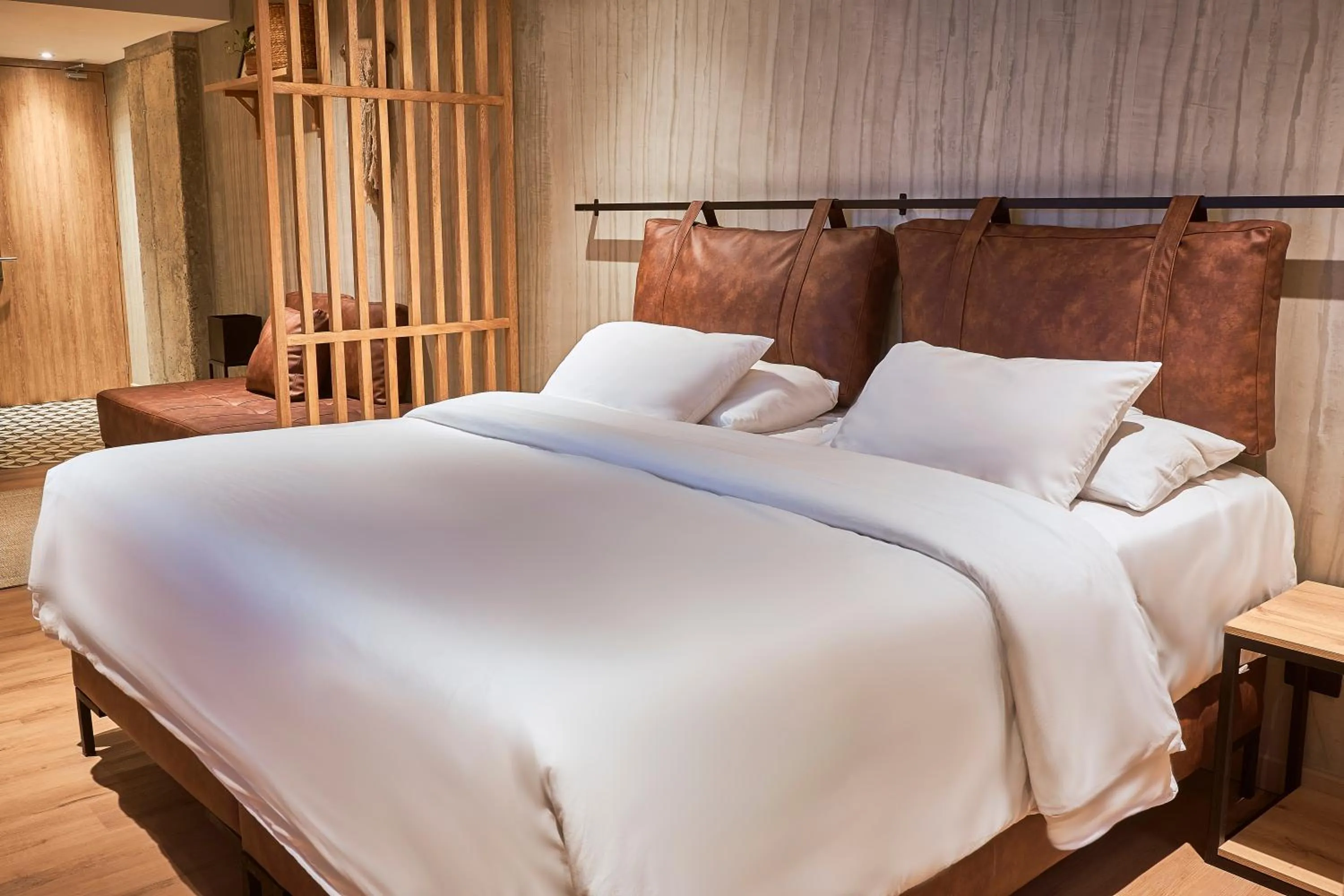 Bed in Mosaic Studios Buenavista