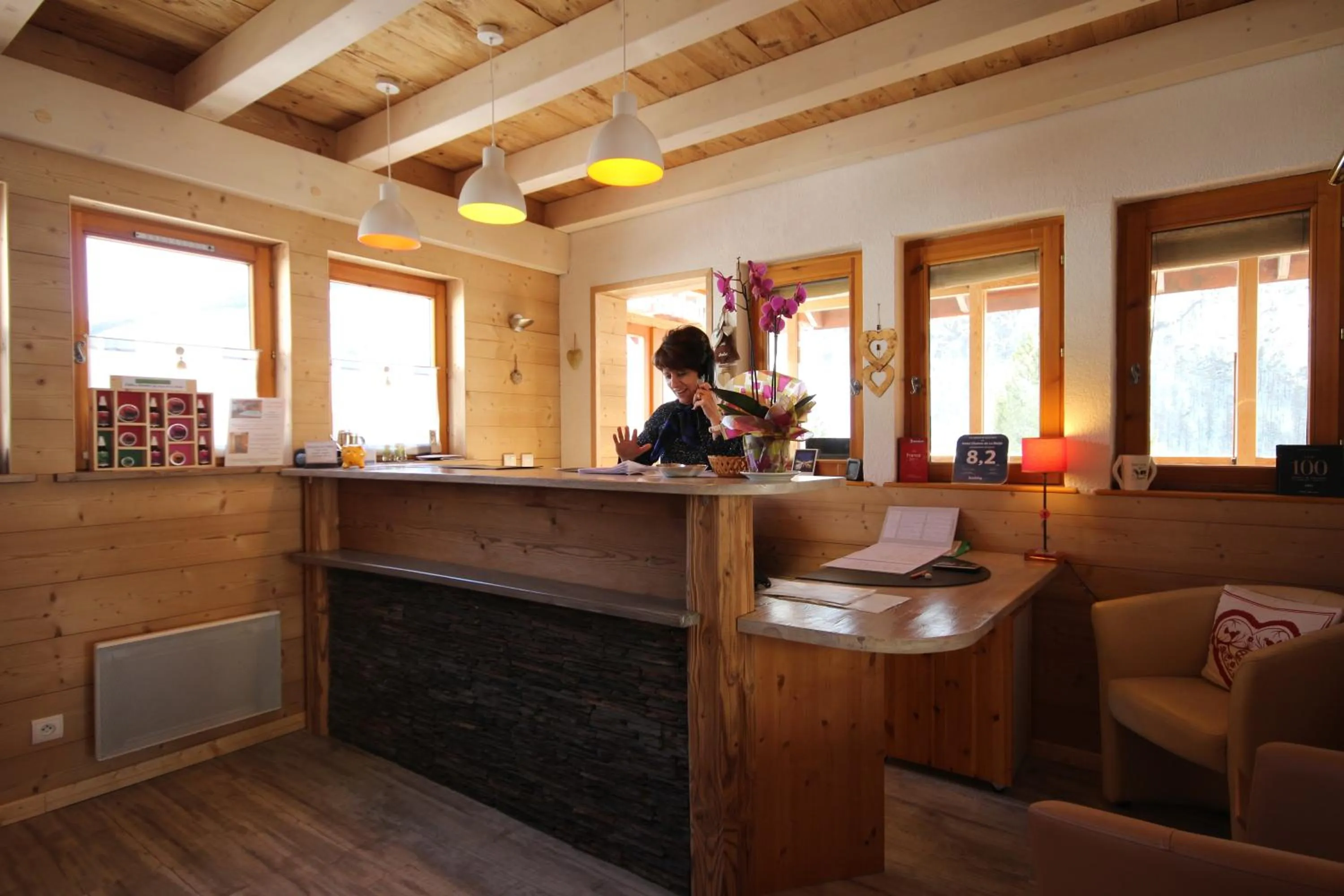 Lobby or reception in Cosy Appart'Hotel - Panoramic Village - La Grave
