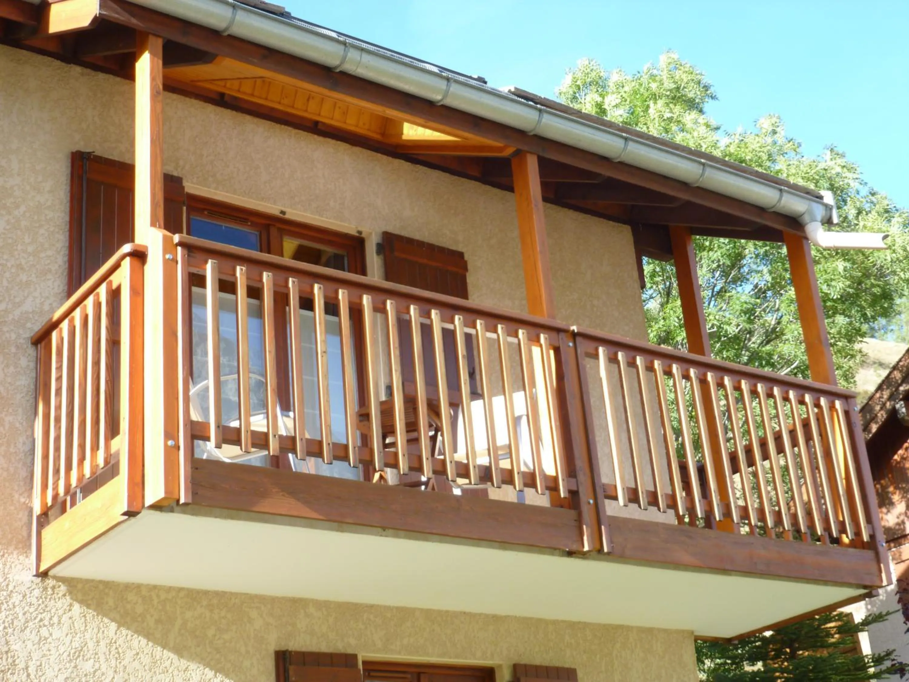 Balcony/Terrace in Cosy Appart'Hotel - Panoramic Village - La Grave