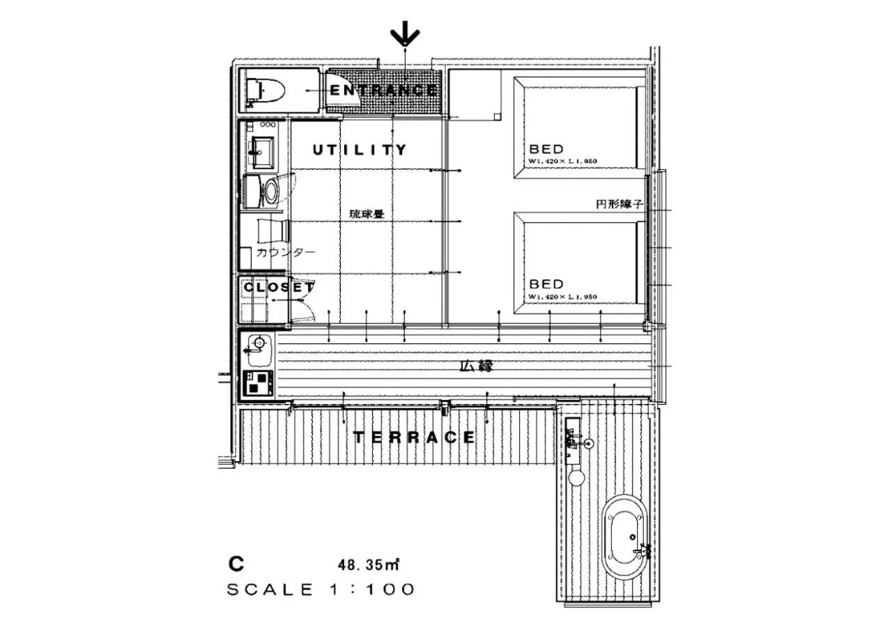 Floor plan in ATAMI SPRING TERRACE HOTEL