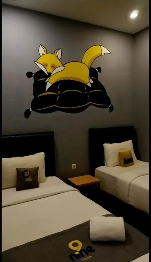 Bed in Nine Hotel Bed in Nine Hotel