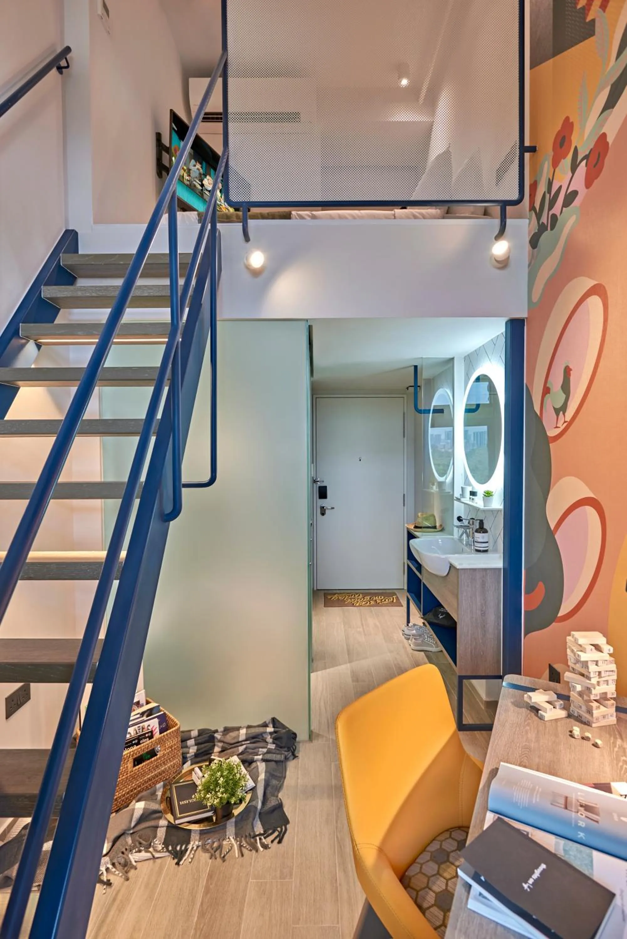 Seating area in lyf one-north Singapore