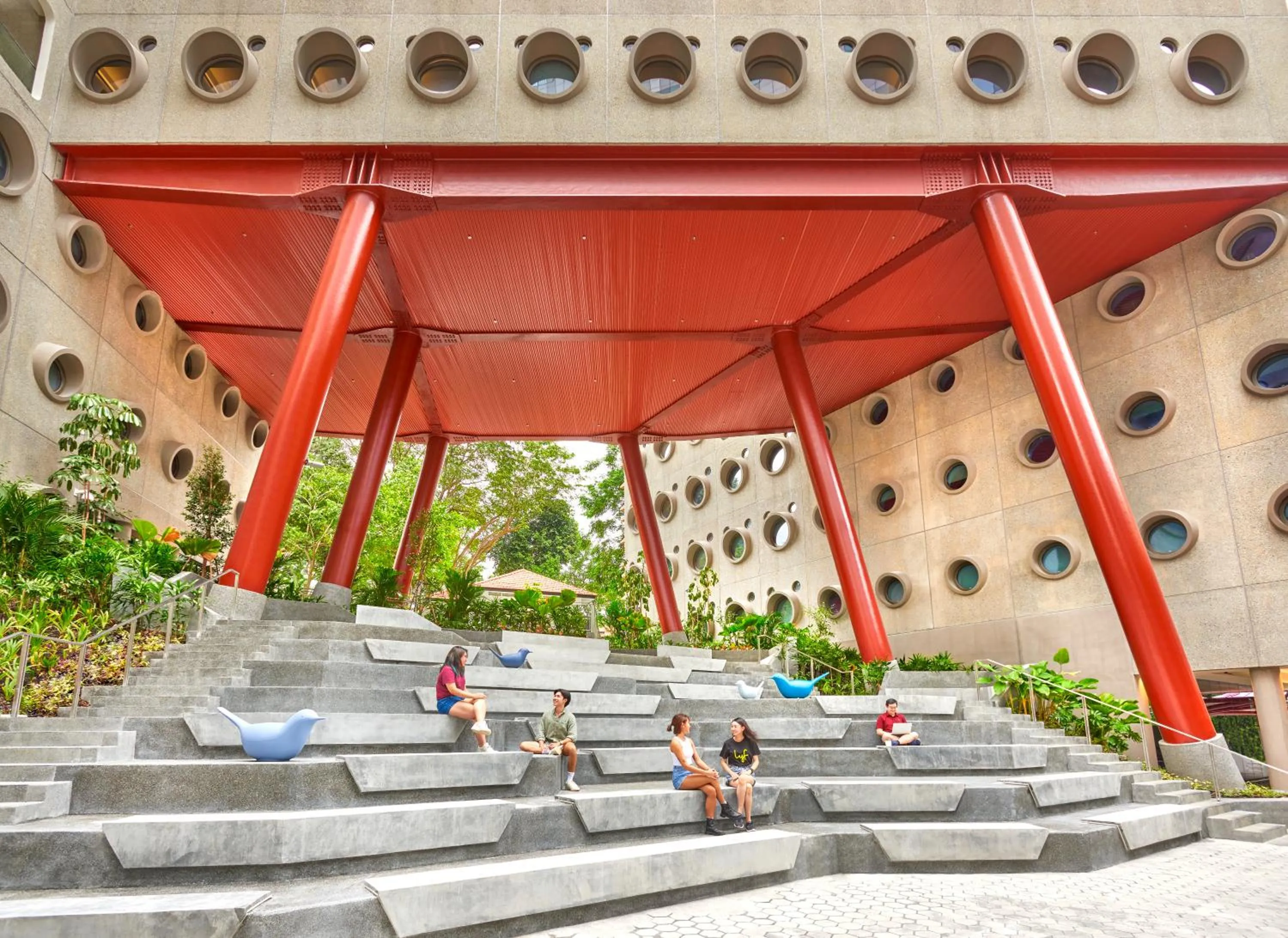 Seating area in lyf one-north Singapore