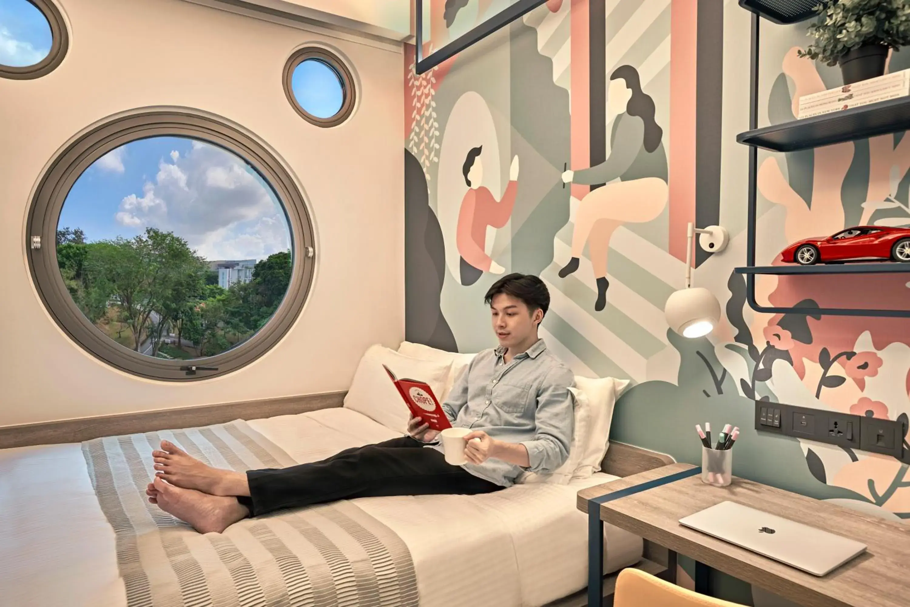 Bedroom in lyf one-north Singapore Bedroom in lyf one-north Singapore