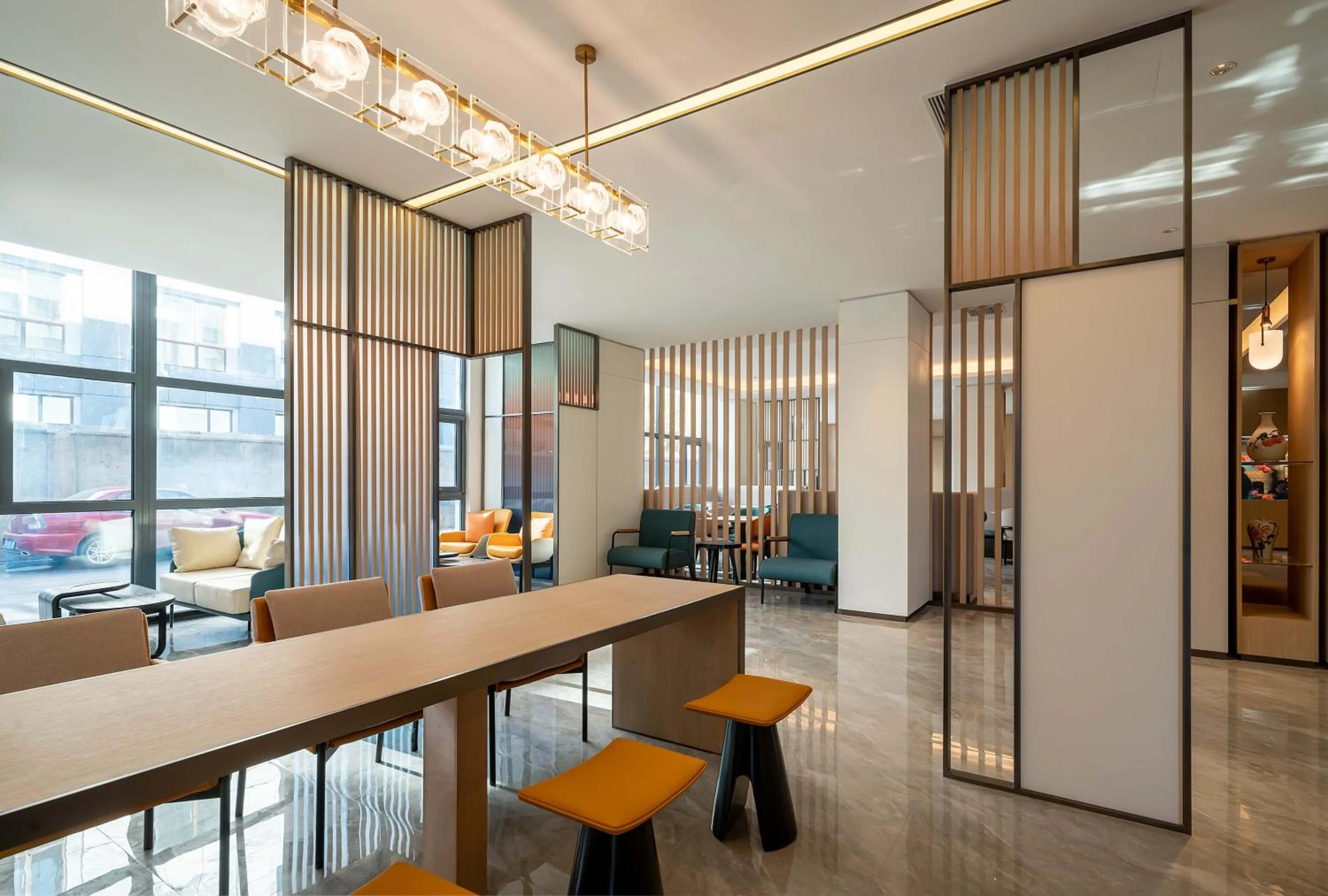 Seating area in Holiday Inn Express Jinan Airport Zone by IHG