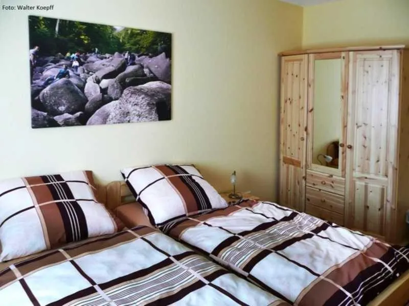 Bed in Gaestehaeuser Am Nibelungensteig