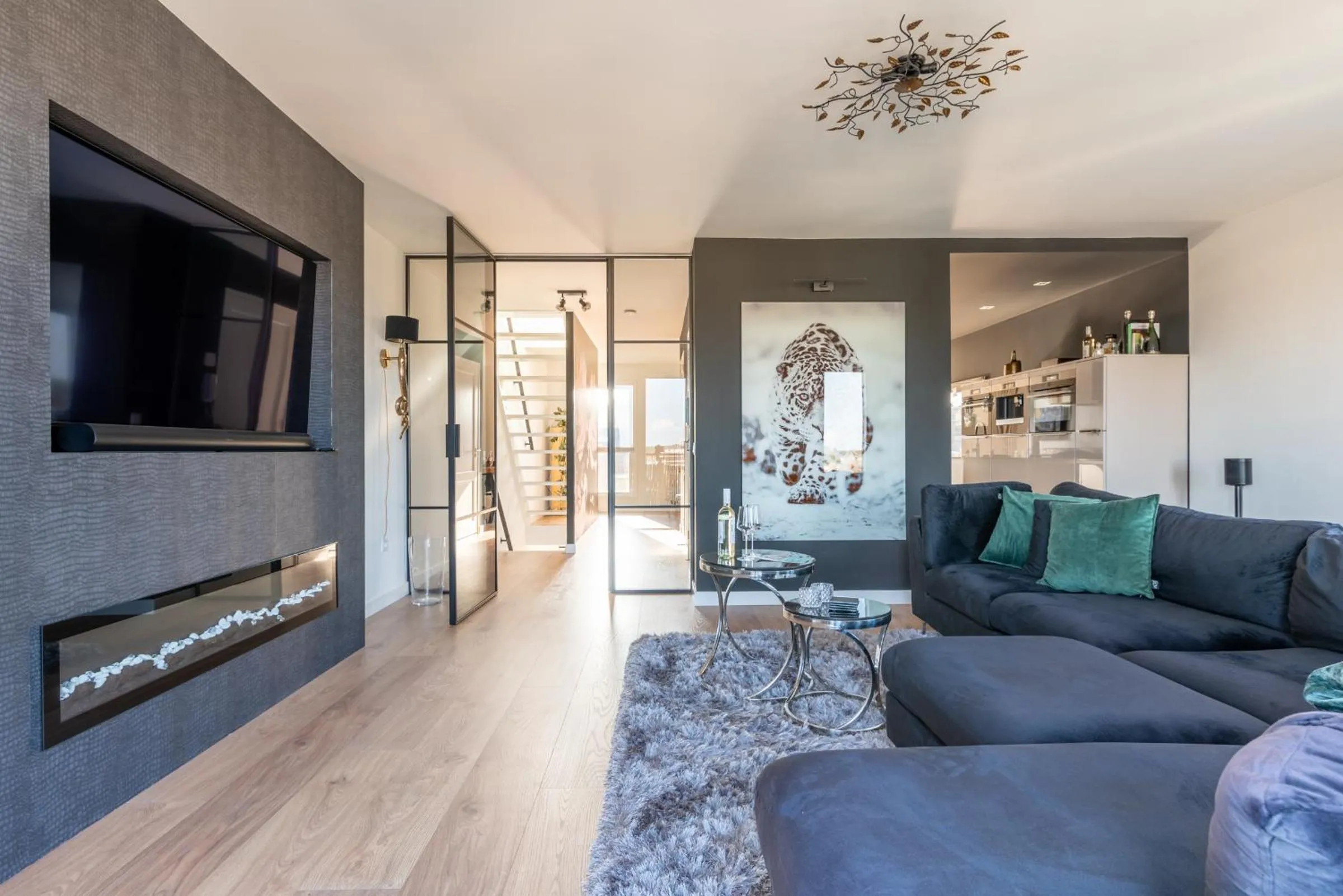 Living room in Beach Villa & Studio