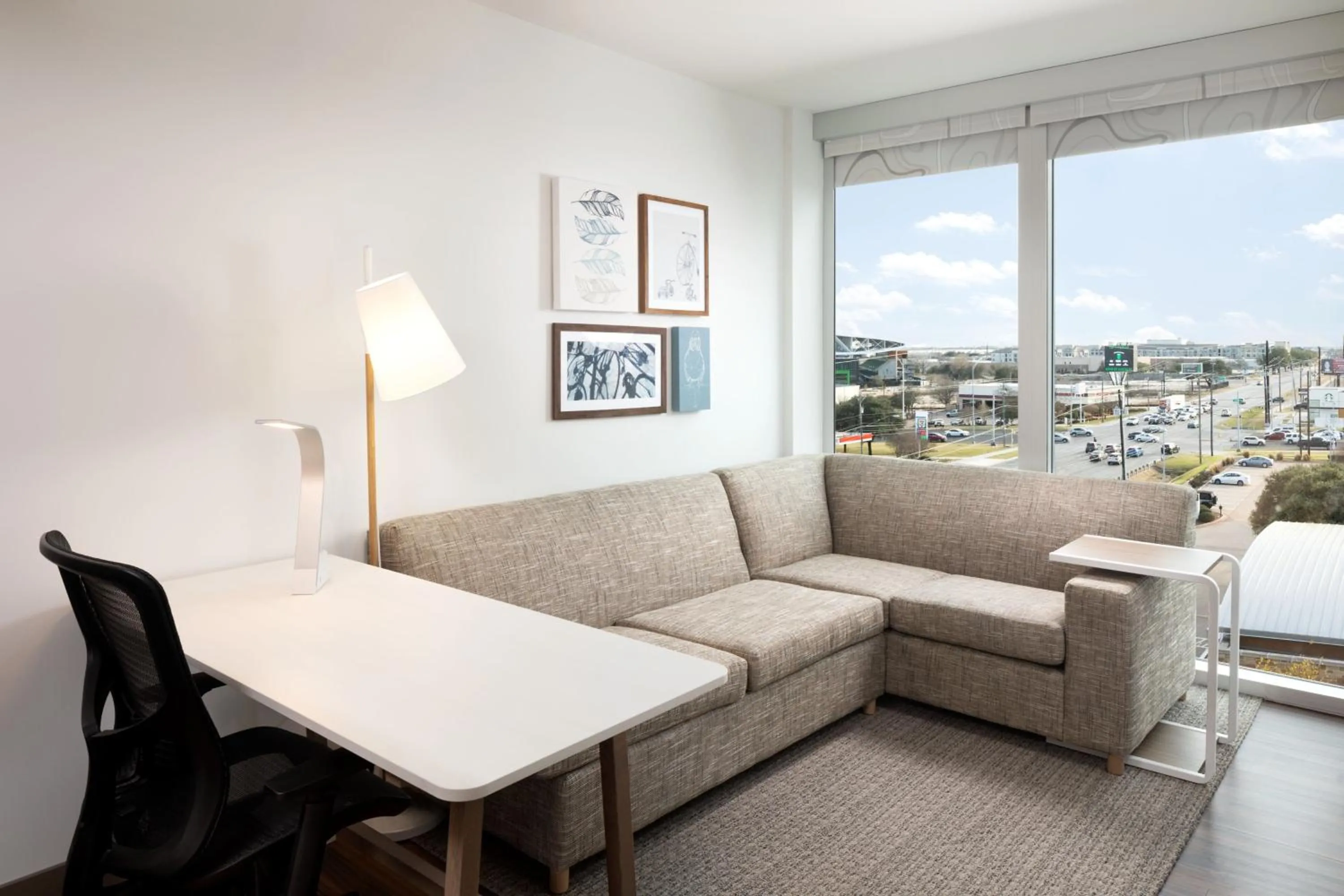 Living room in Element Austin at The Domain