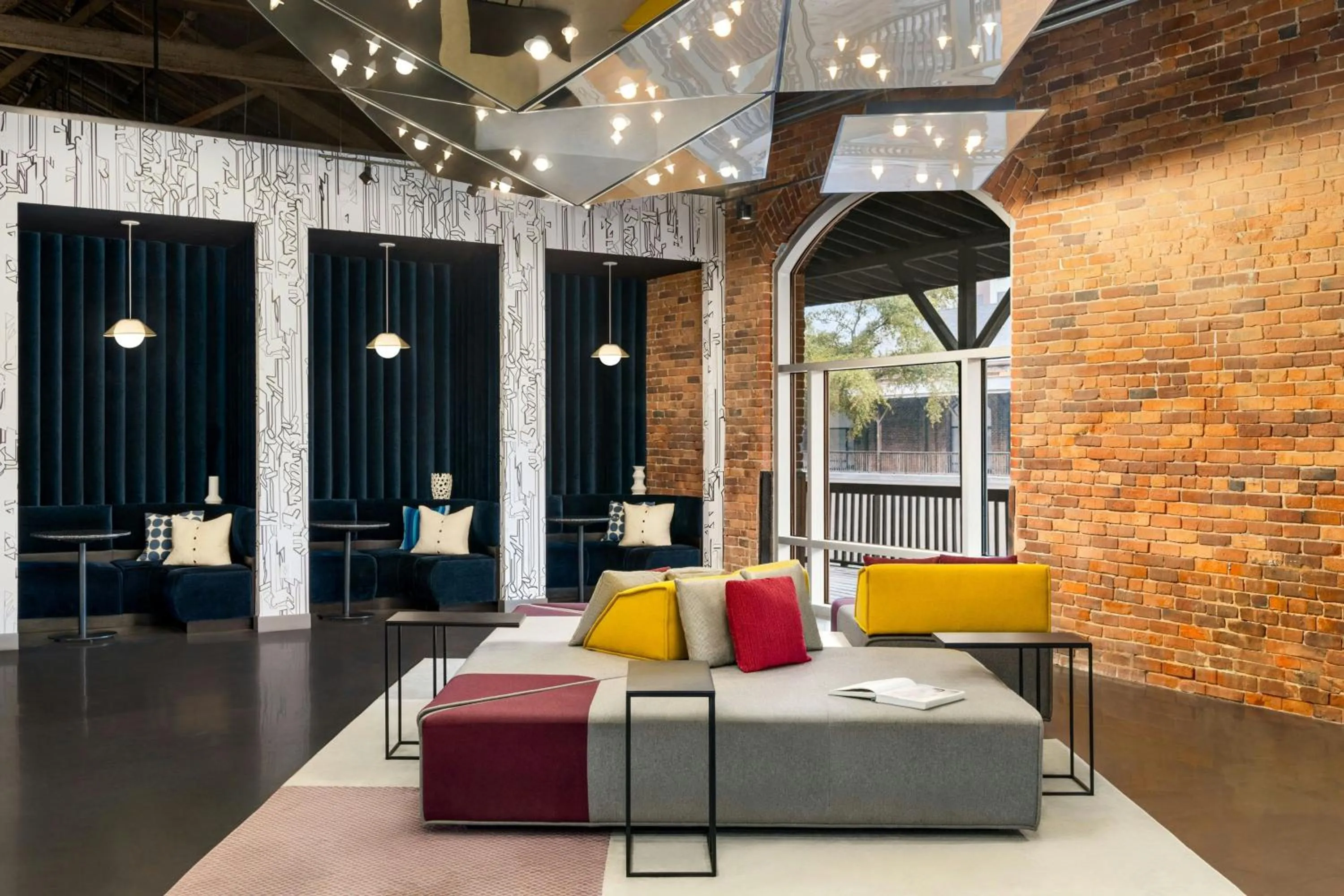 Lobby or reception in Aloft Wilmington at Coastline Center