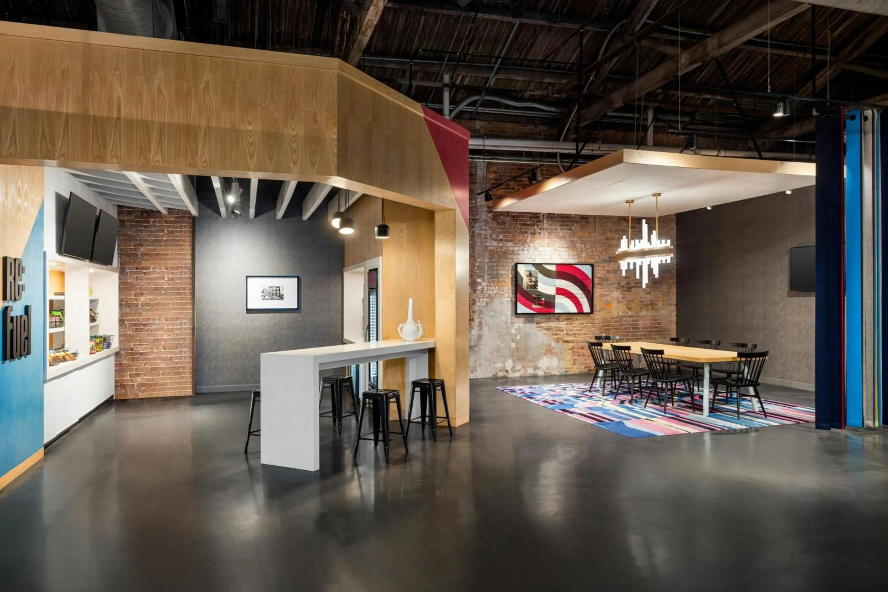 Lobby or reception in Aloft Wilmington at Coastline Center