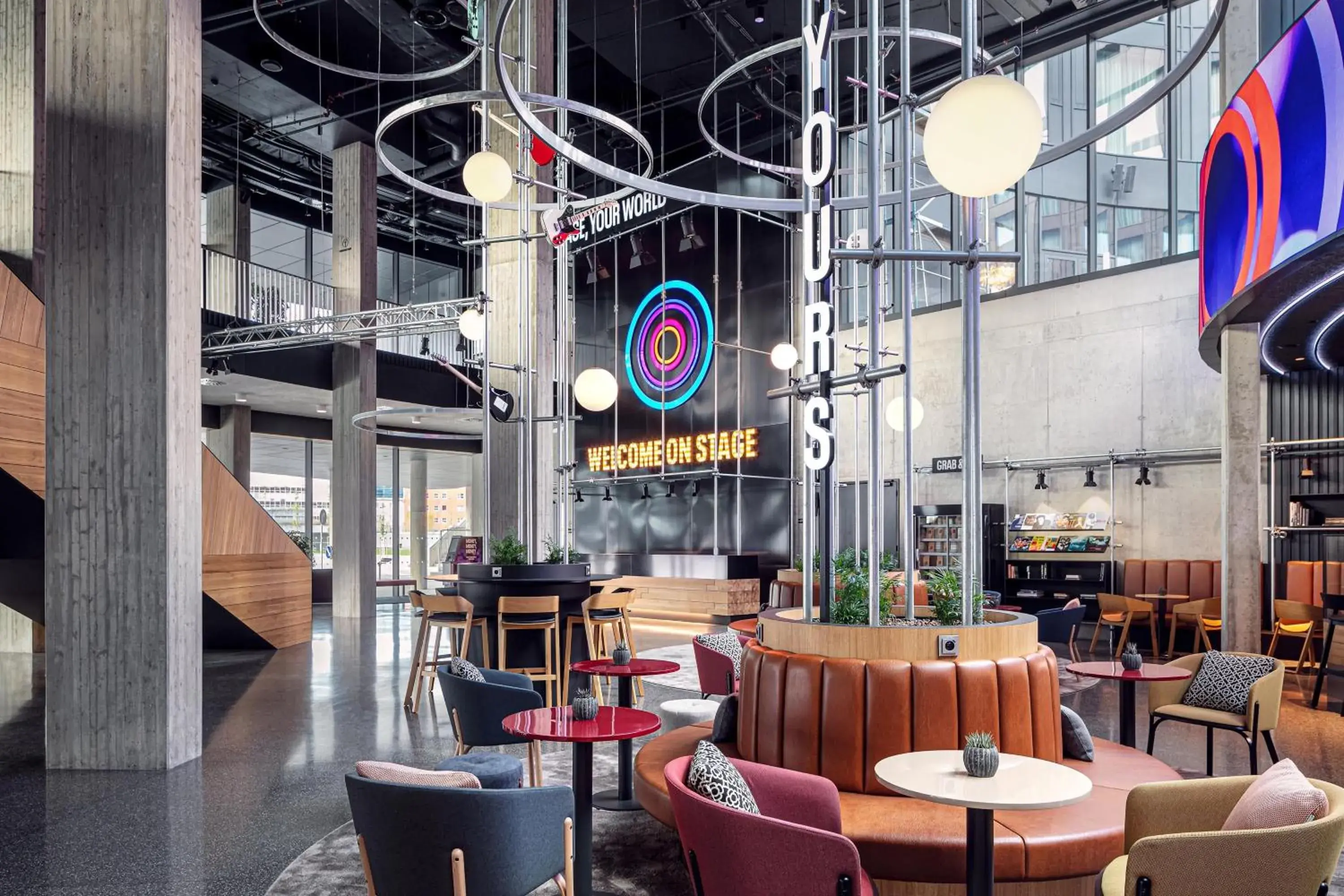 Lobby or reception in STAGES HOTEL Prague, a Tribute Portfolio Hotel Lobby or reception in STAGES HOTEL Prague, a Tribute Portfolio Hotel