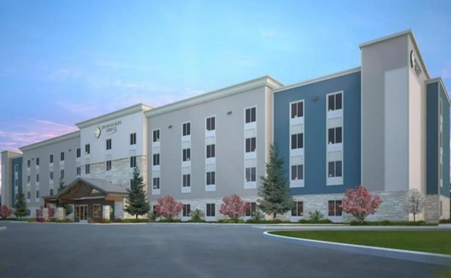 Property building in WoodSpring Suites Philadelphia Northeast