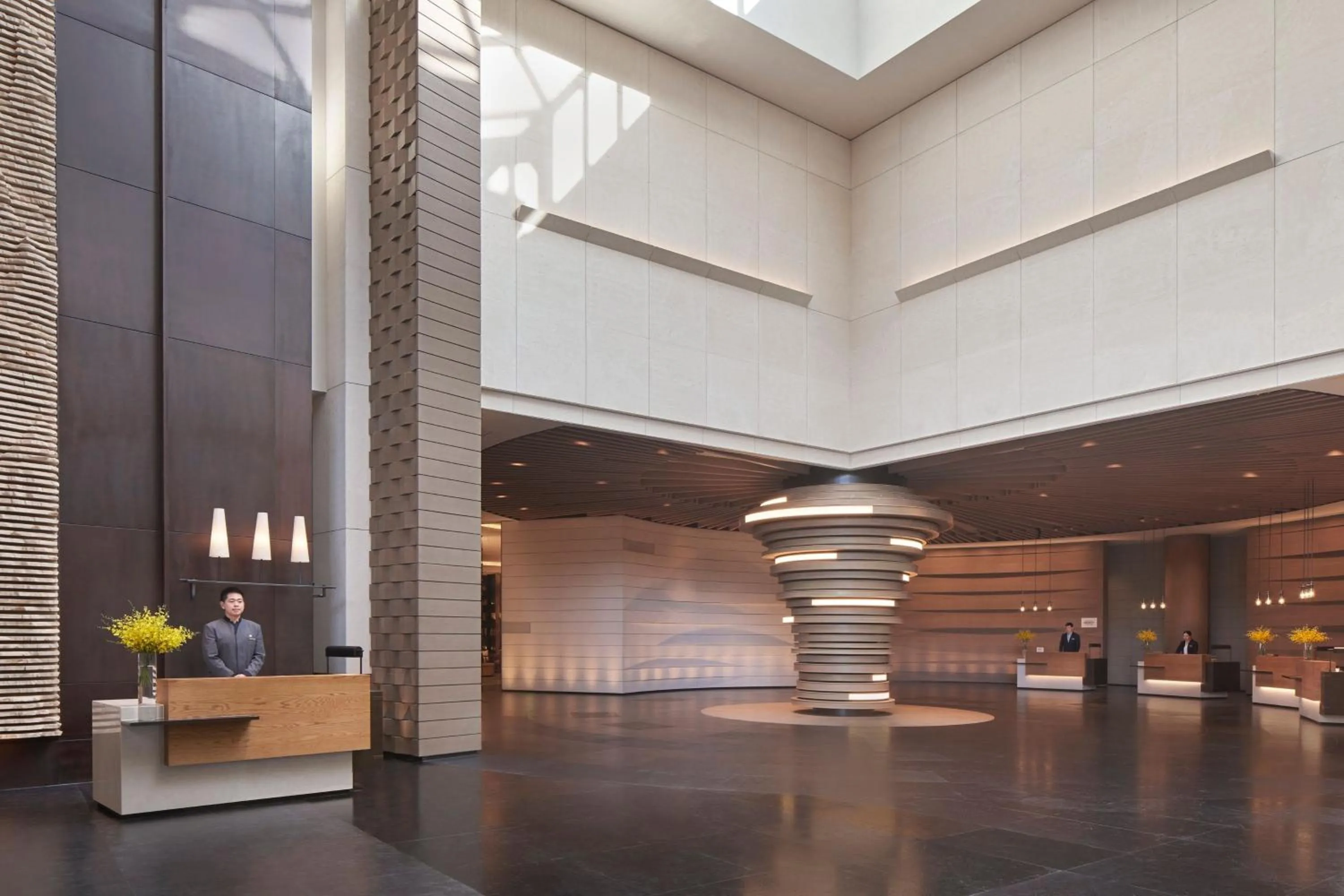 Lobby or reception in Beijing Marriott Hotel Yanqing