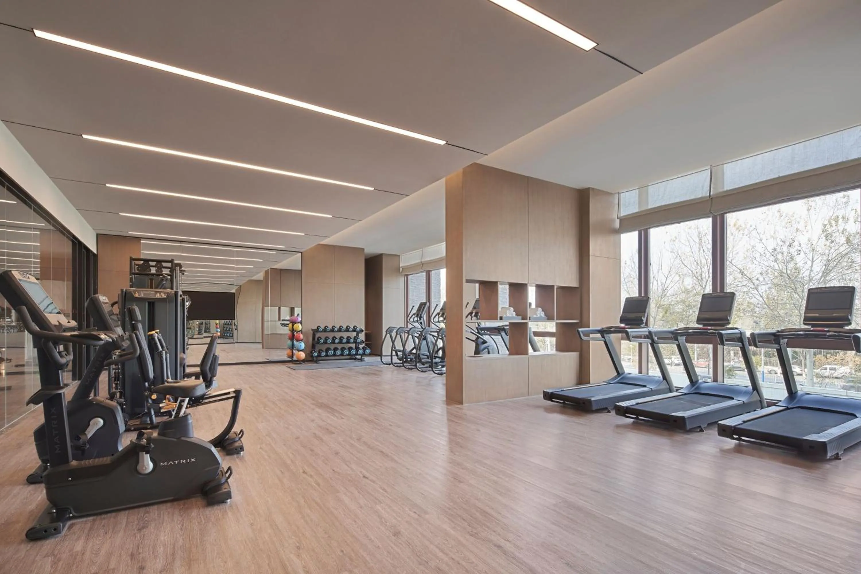 Fitness centre/facilities in Beijing Marriott Hotel Yanqing