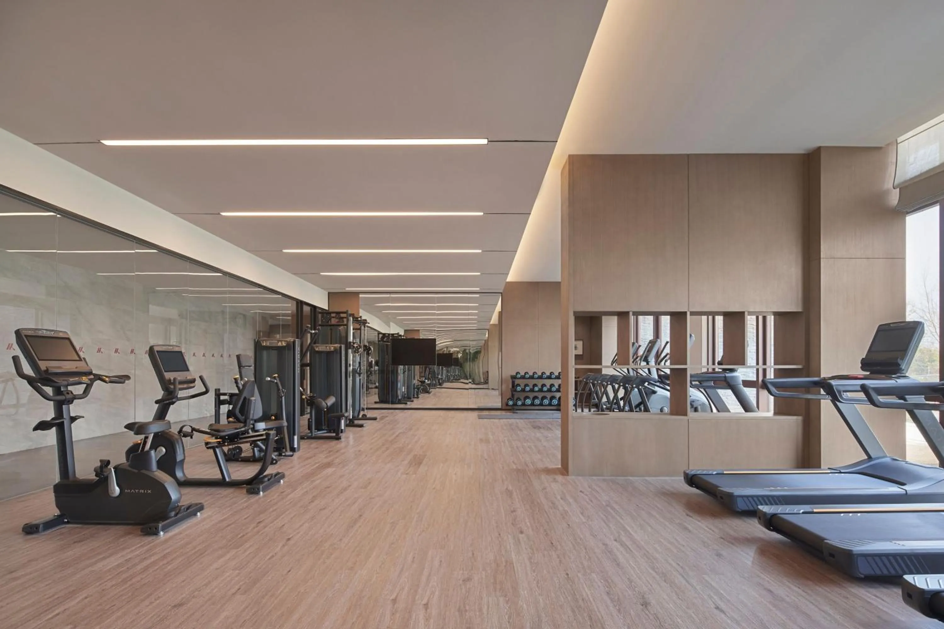Fitness centre/facilities in Beijing Marriott Hotel Yanqing