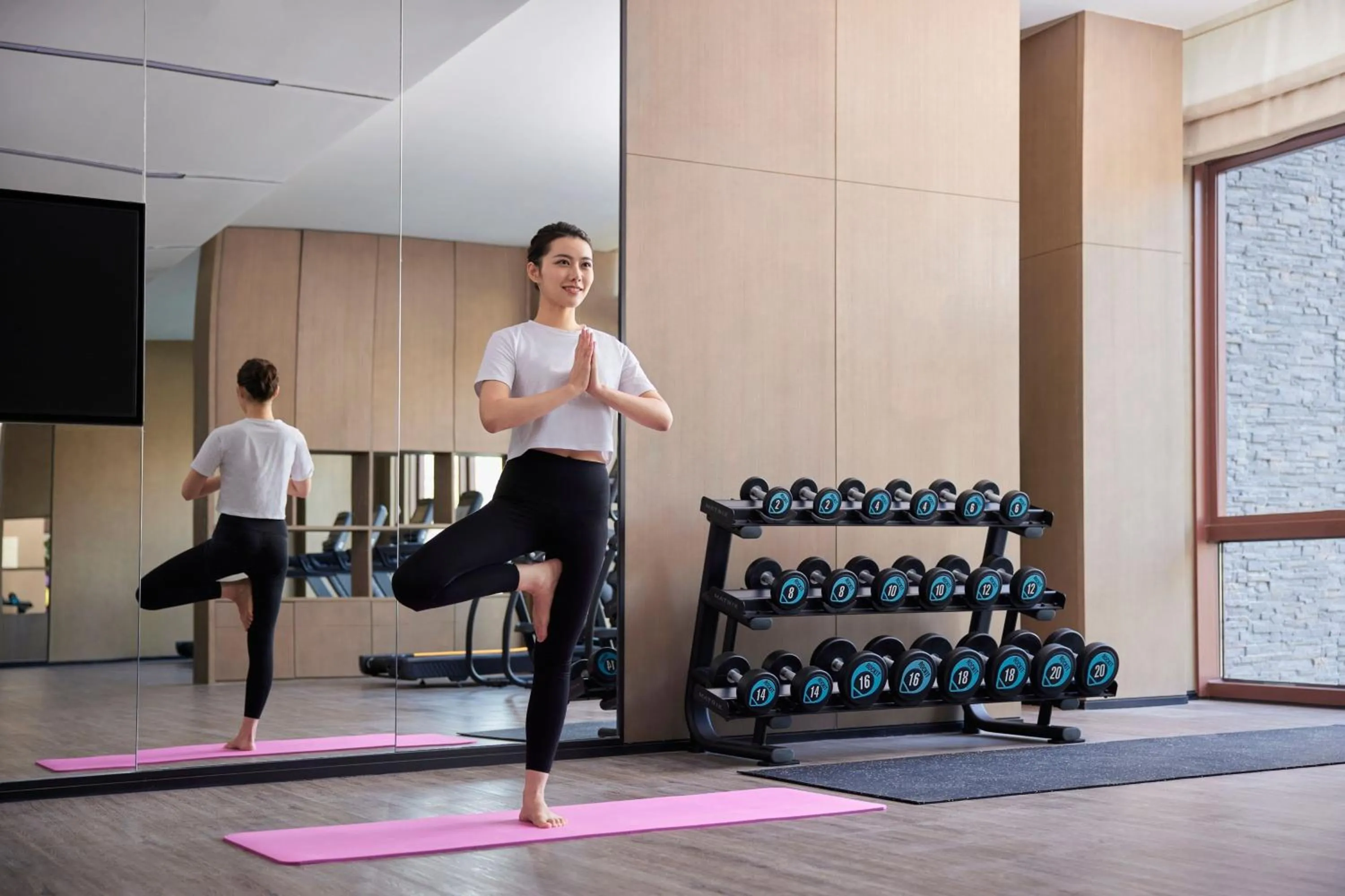 Fitness centre/facilities in Beijing Marriott Hotel Yanqing