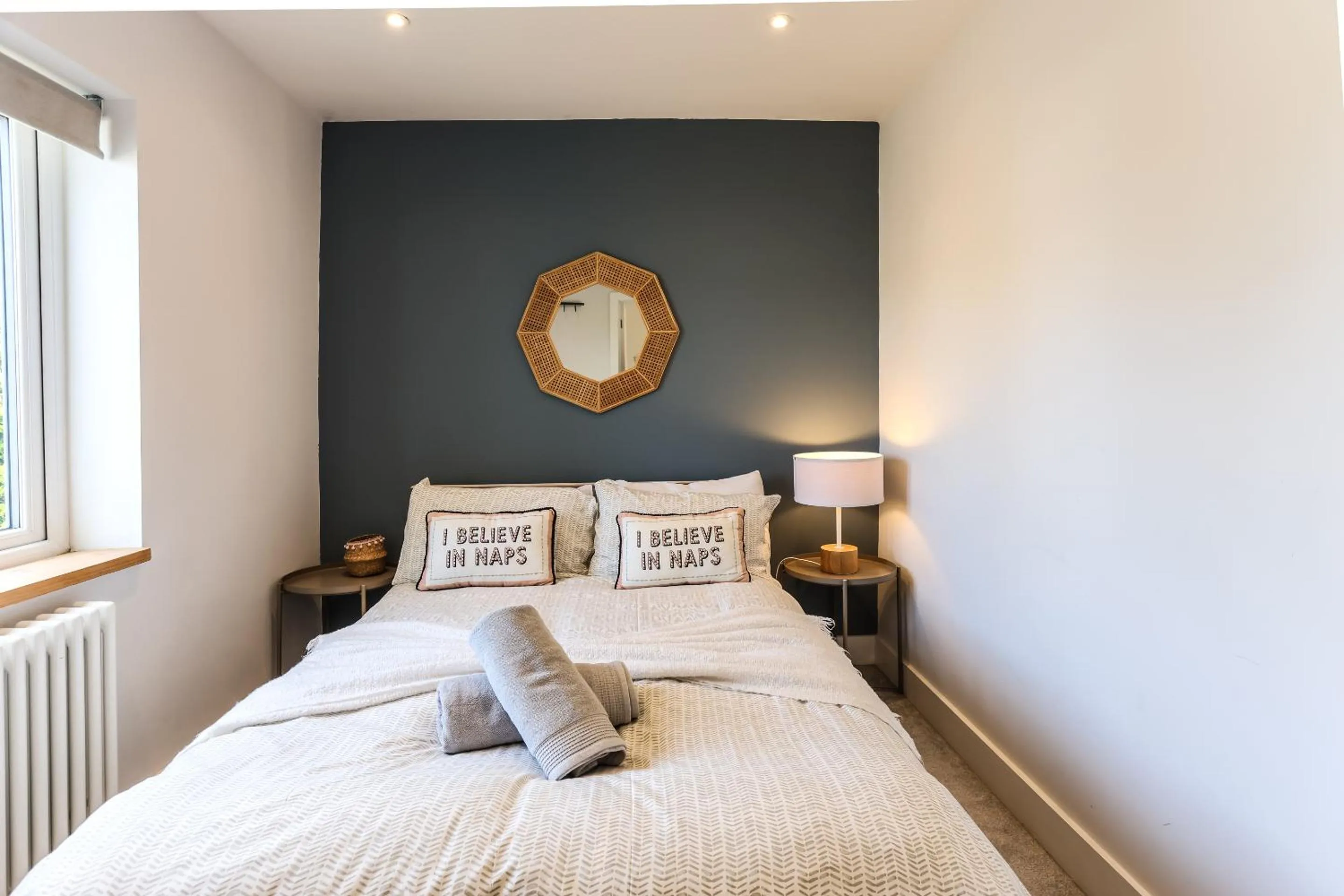 Bedroom, Bed in Iona 4 bed luxury in the heart of Bracklesham Bay