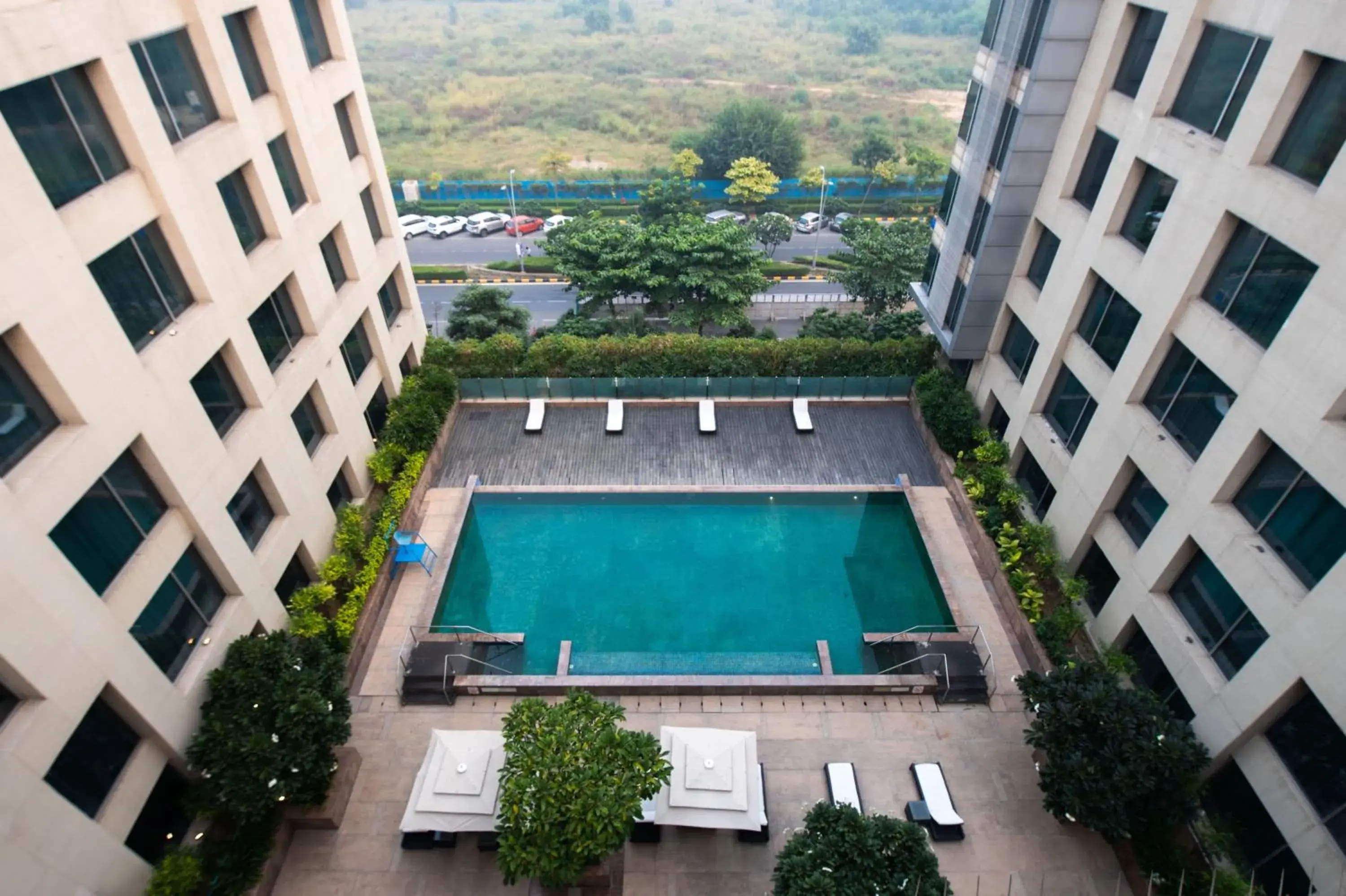 Swimming pool in Holiday Inn New Delhi Aerocity by IHG Swimming pool in Holiday Inn New Delhi Aerocity by IHG