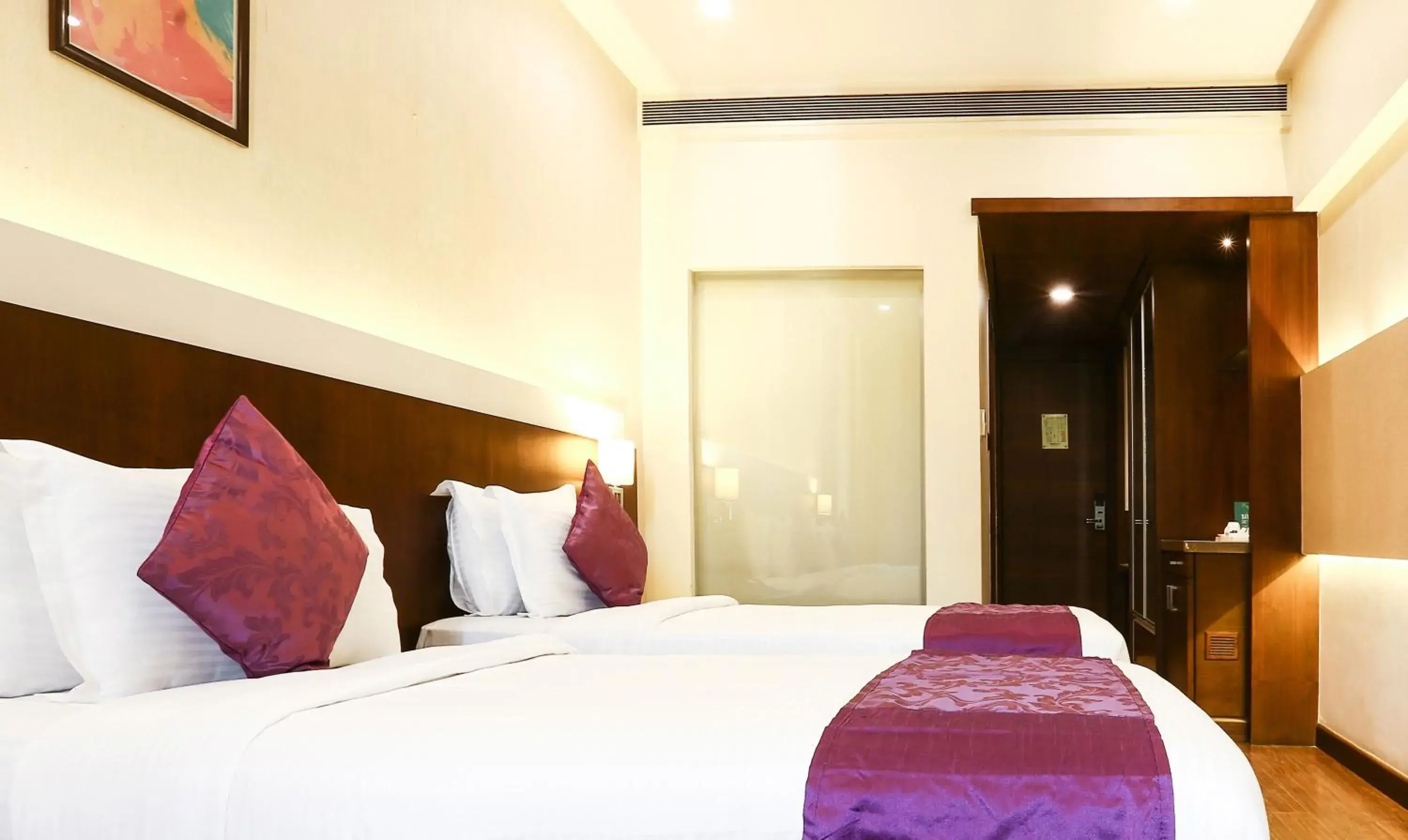 Bedroom, Bed in Treebo Premium Eden Residency Near Sec 29 Bedroom, Bed in Treebo Premium Eden Residency Near Sec 29