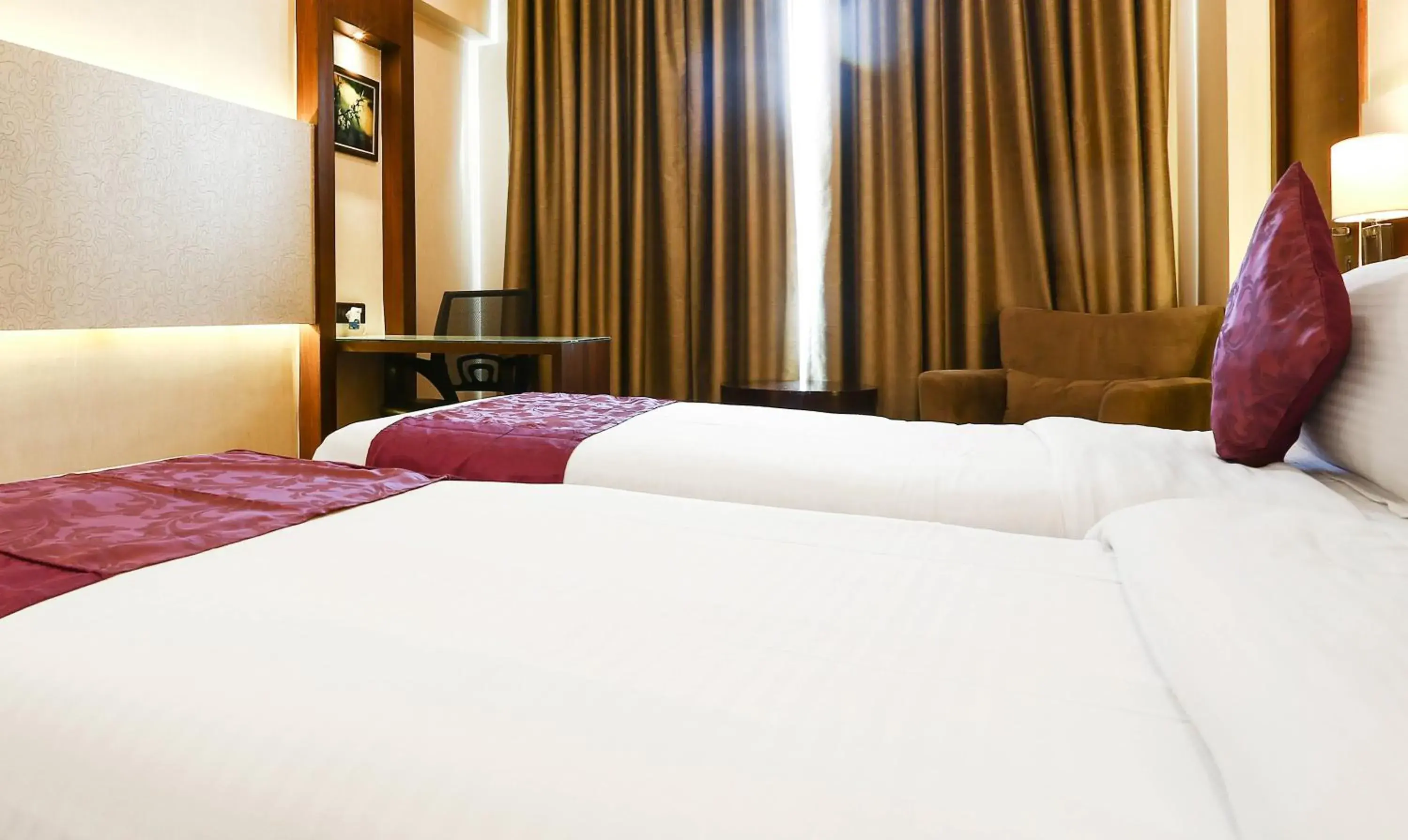 Bedroom, Bed in Treebo Premium Eden Residency Near Sec 29 Bedroom, Bed in Treebo Premium Eden Residency Near Sec 29