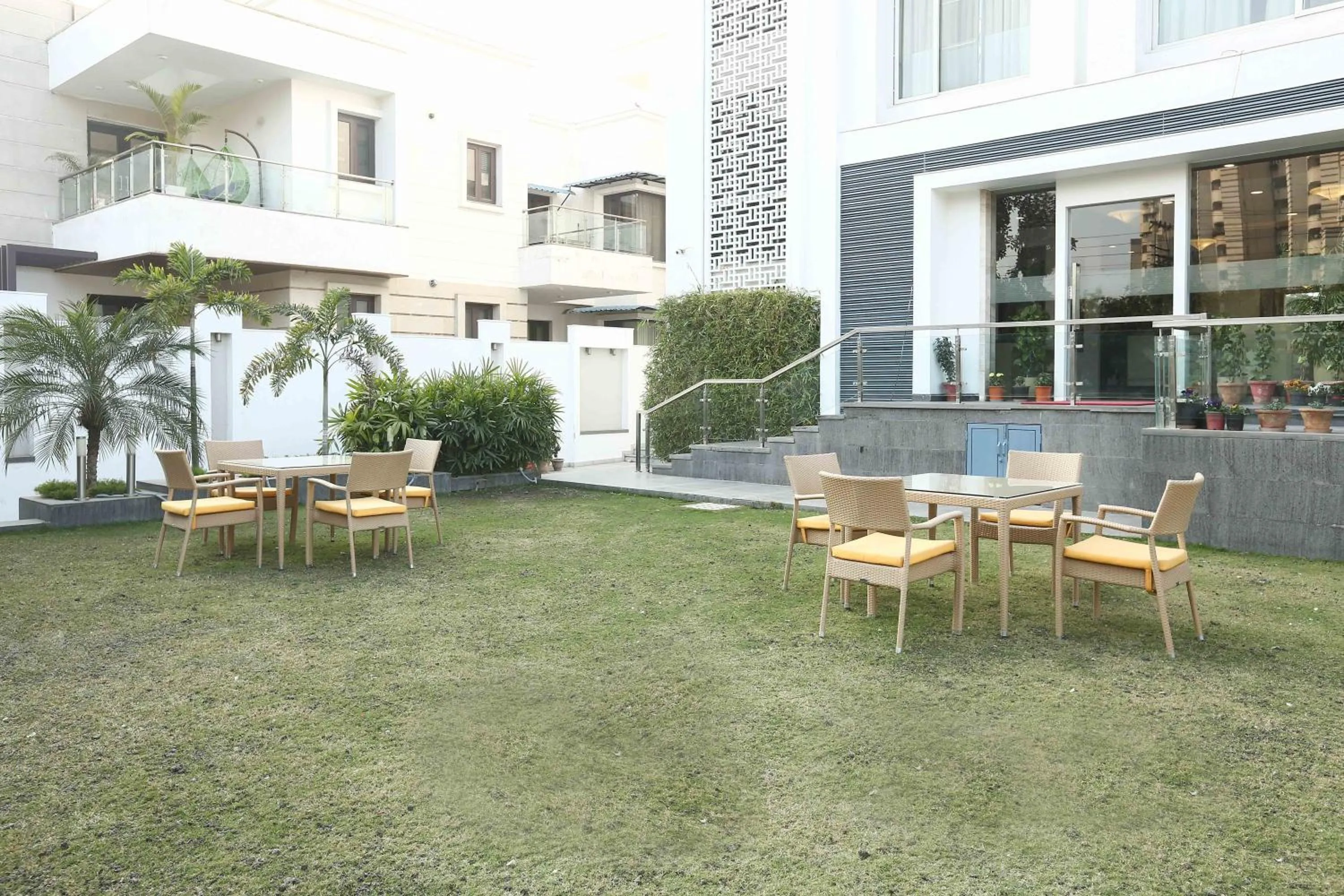 Garden view in Treebo Premium Eden Residency Near Sec 29