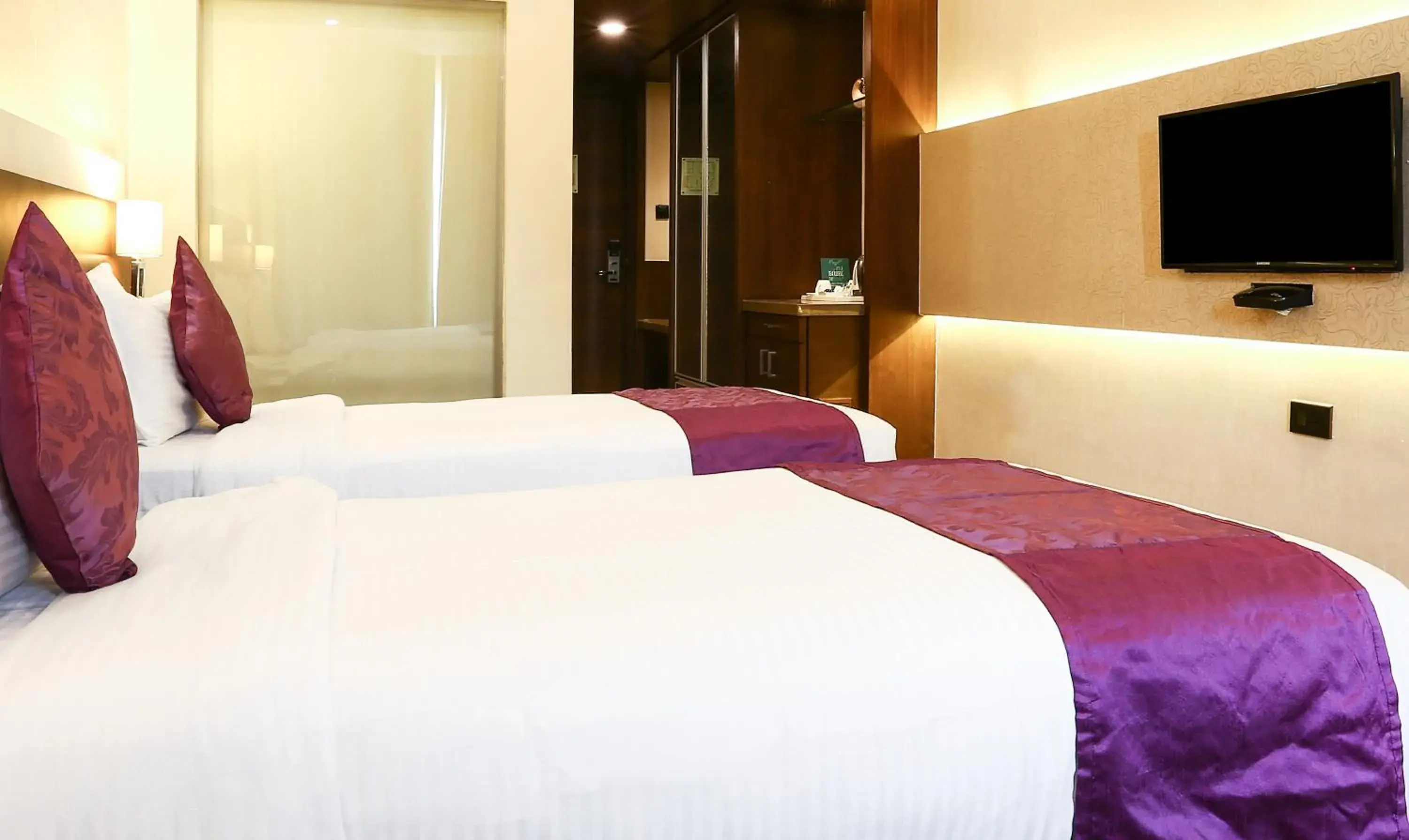 Bedroom, Bed in Treebo Premium Eden Residency Near Sec 29 Bedroom, Bed in Treebo Premium Eden Residency Near Sec 29