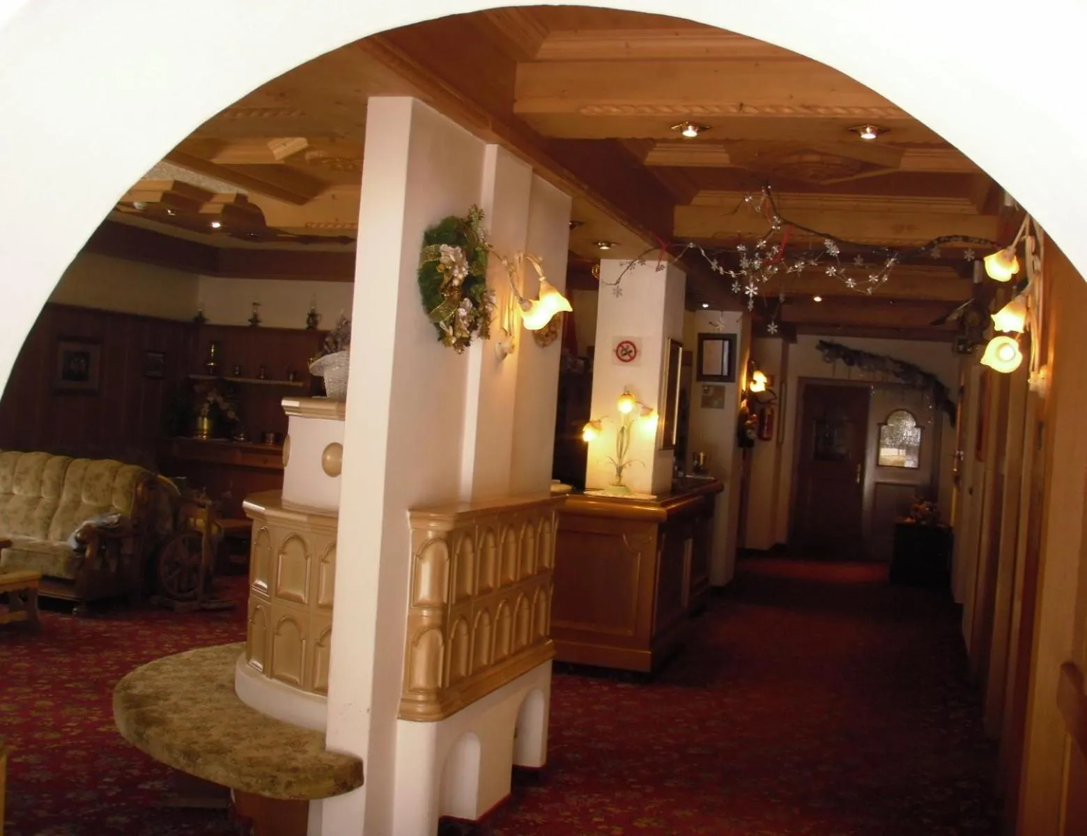 Decorative detail in Hotel Rosalpina