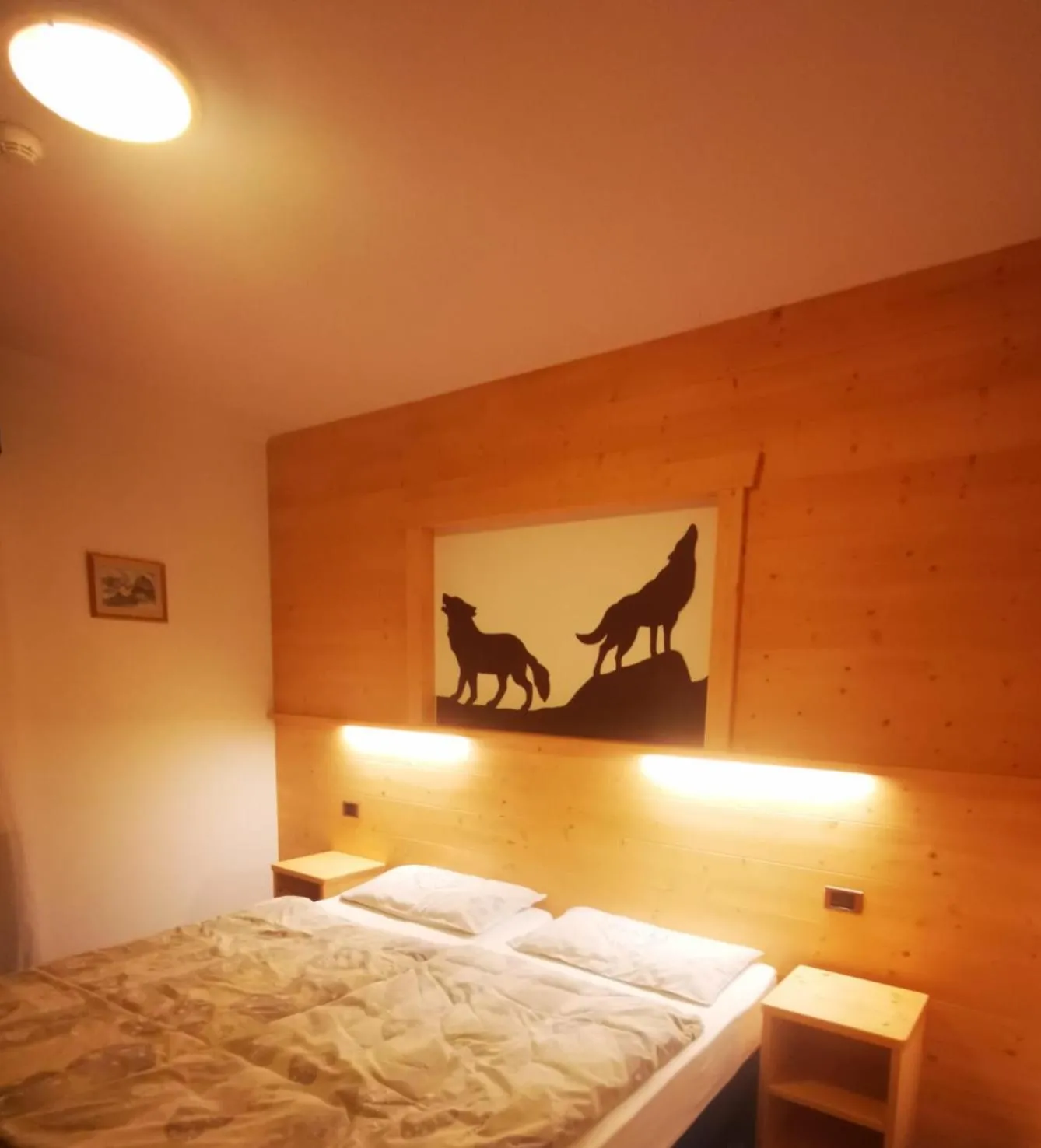 Bed in Hotel Rosalpina