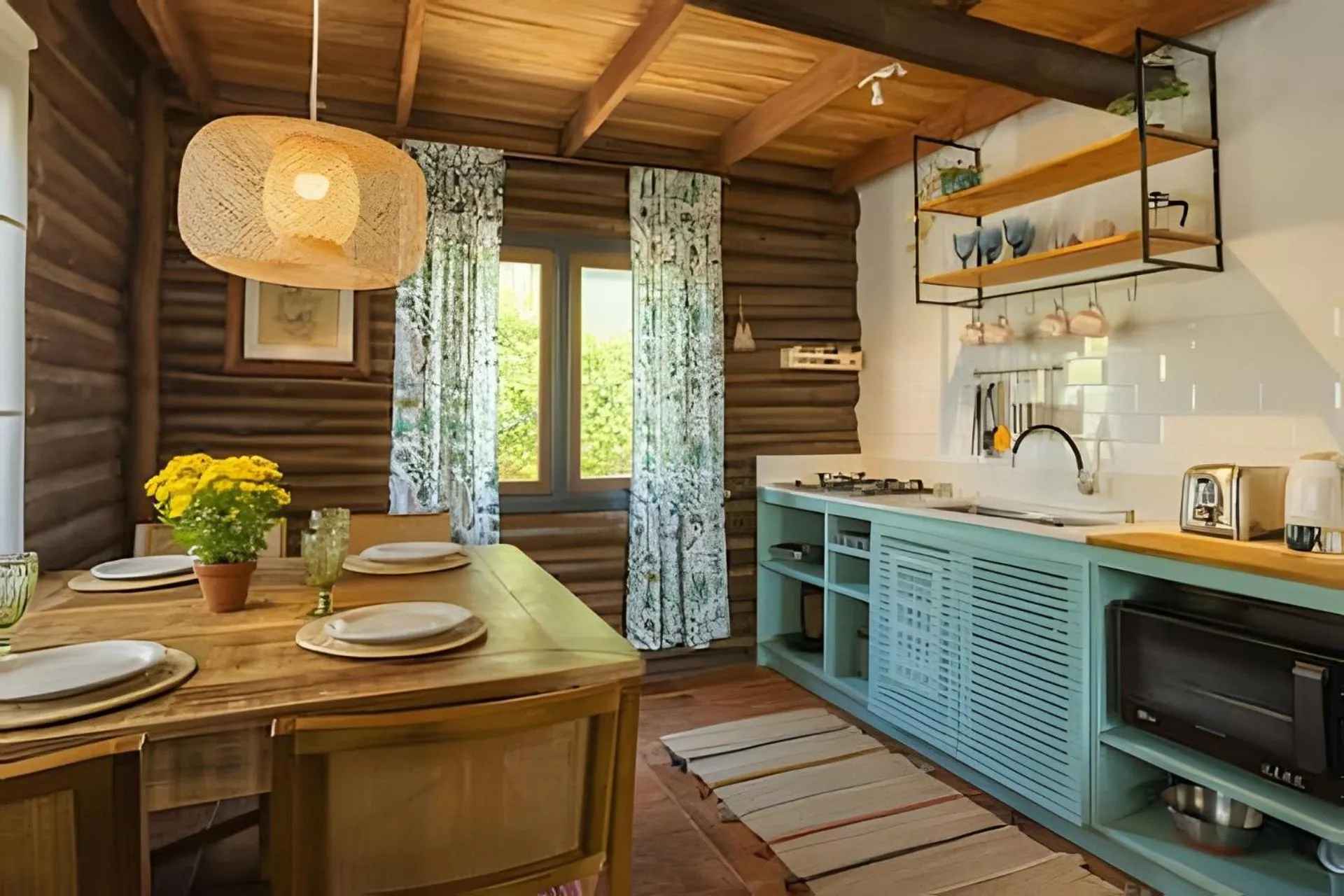 Kitchen or kitchenette in Villa Sayuri