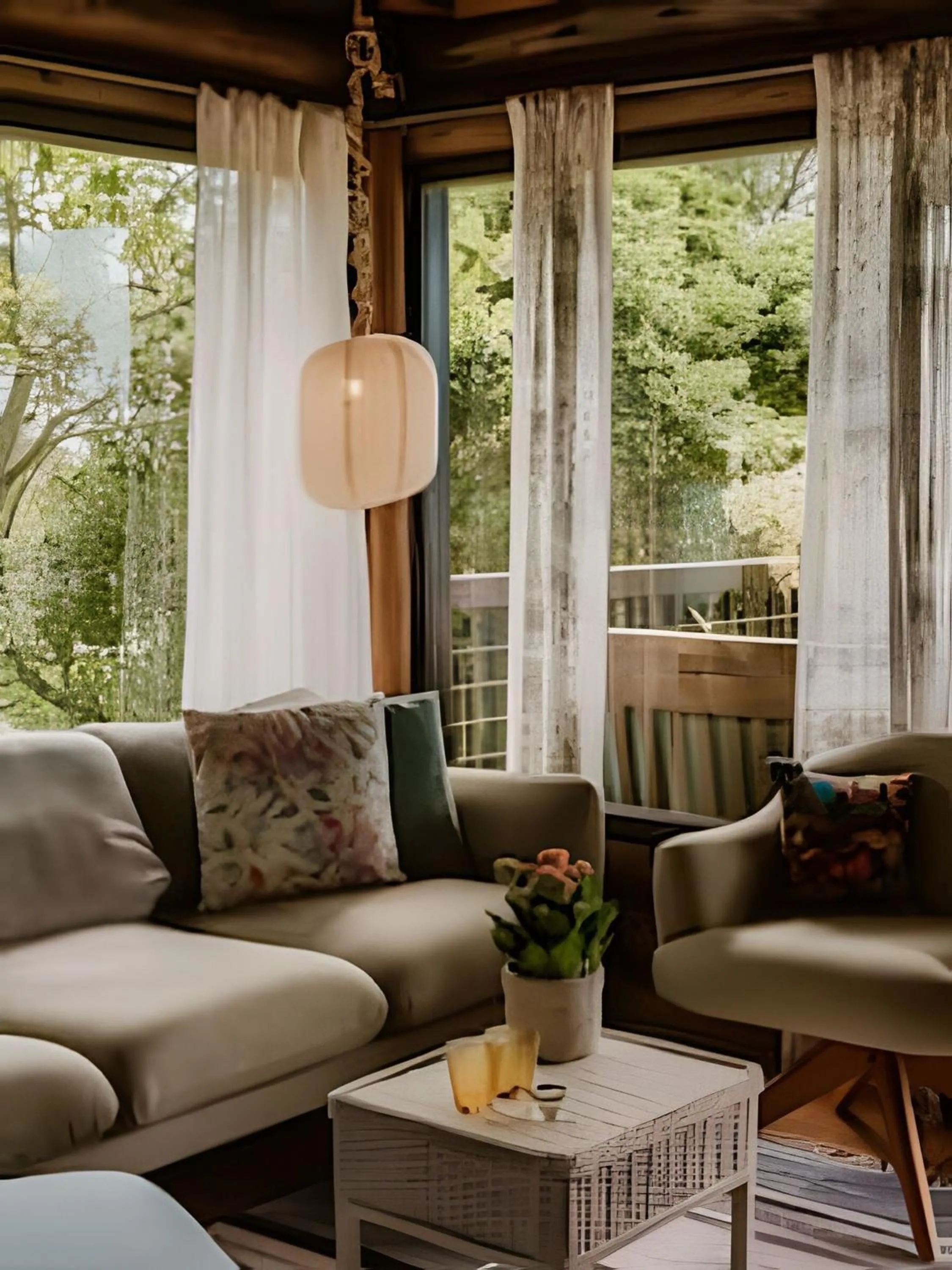 Living room in Villa Sayuri