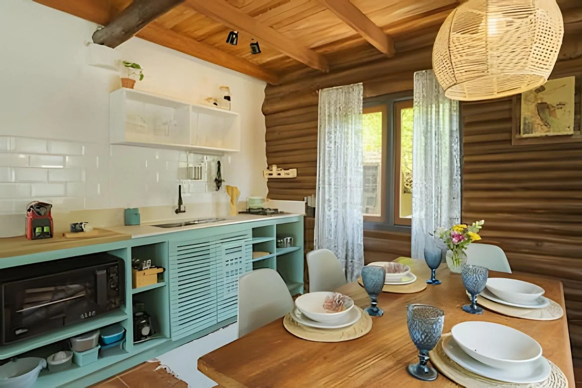 Kitchen or kitchenette in Villa Sayuri