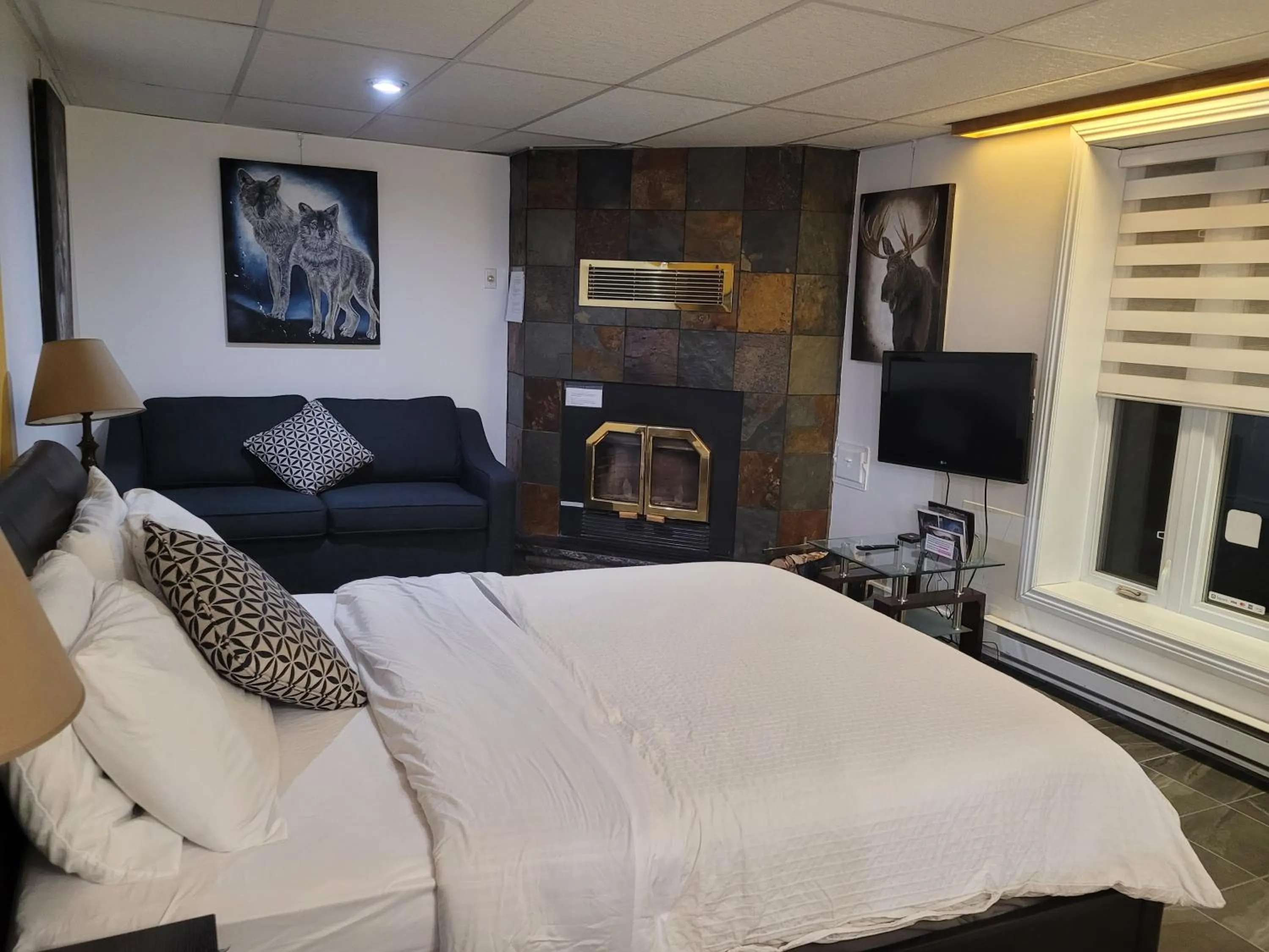 Bedroom, Bed in Studio Bellevue