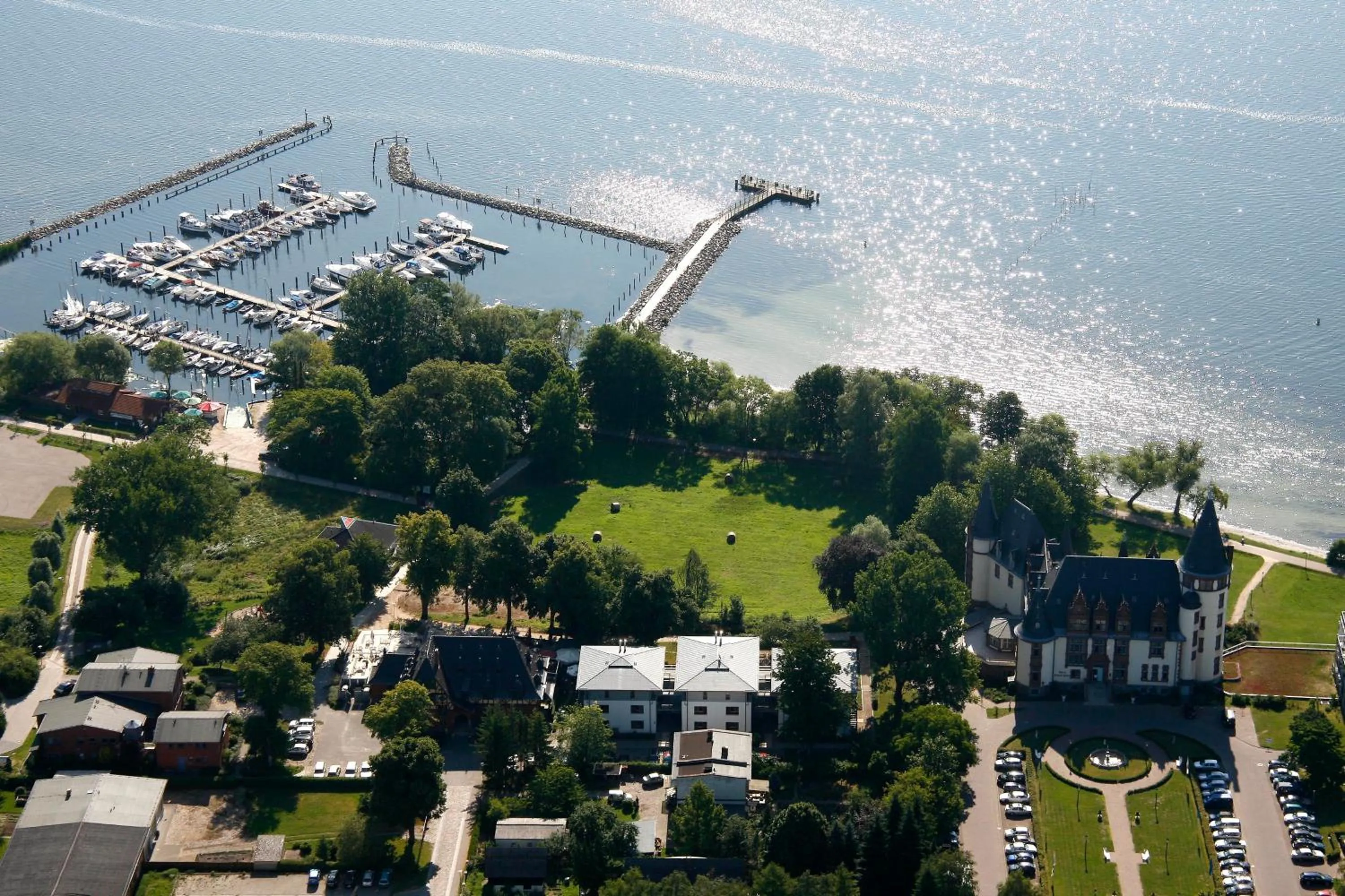 Bird's eye view in Seeresidenz Klink