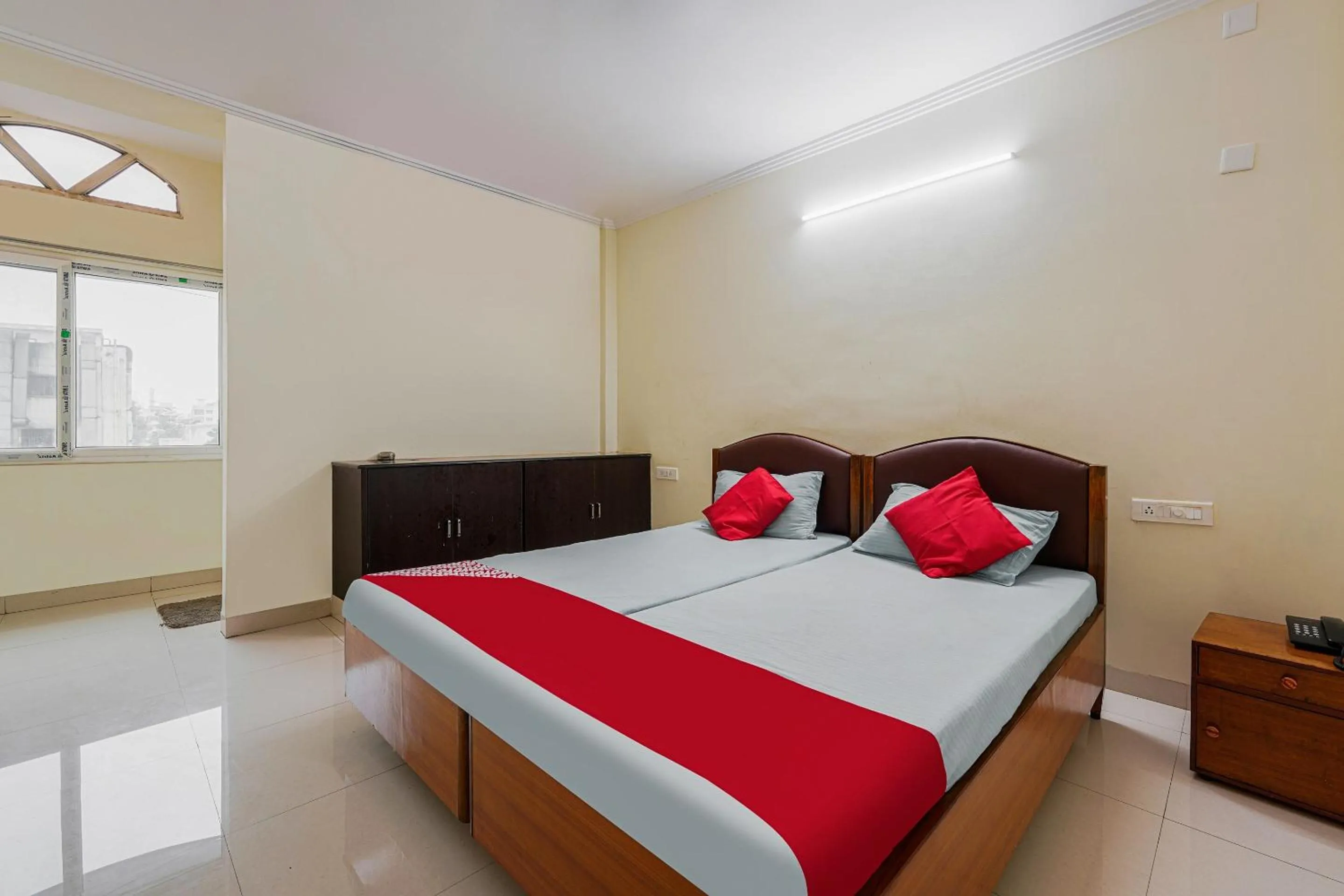 Bedroom, Bed in Hotel O SRIDEVI GRAND