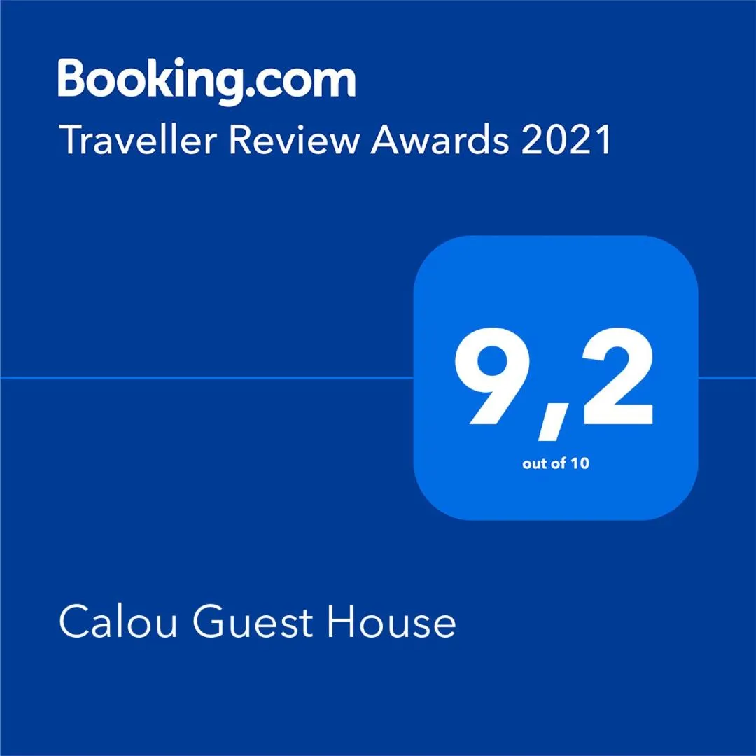 Certificate/Award in Calou Guest House
