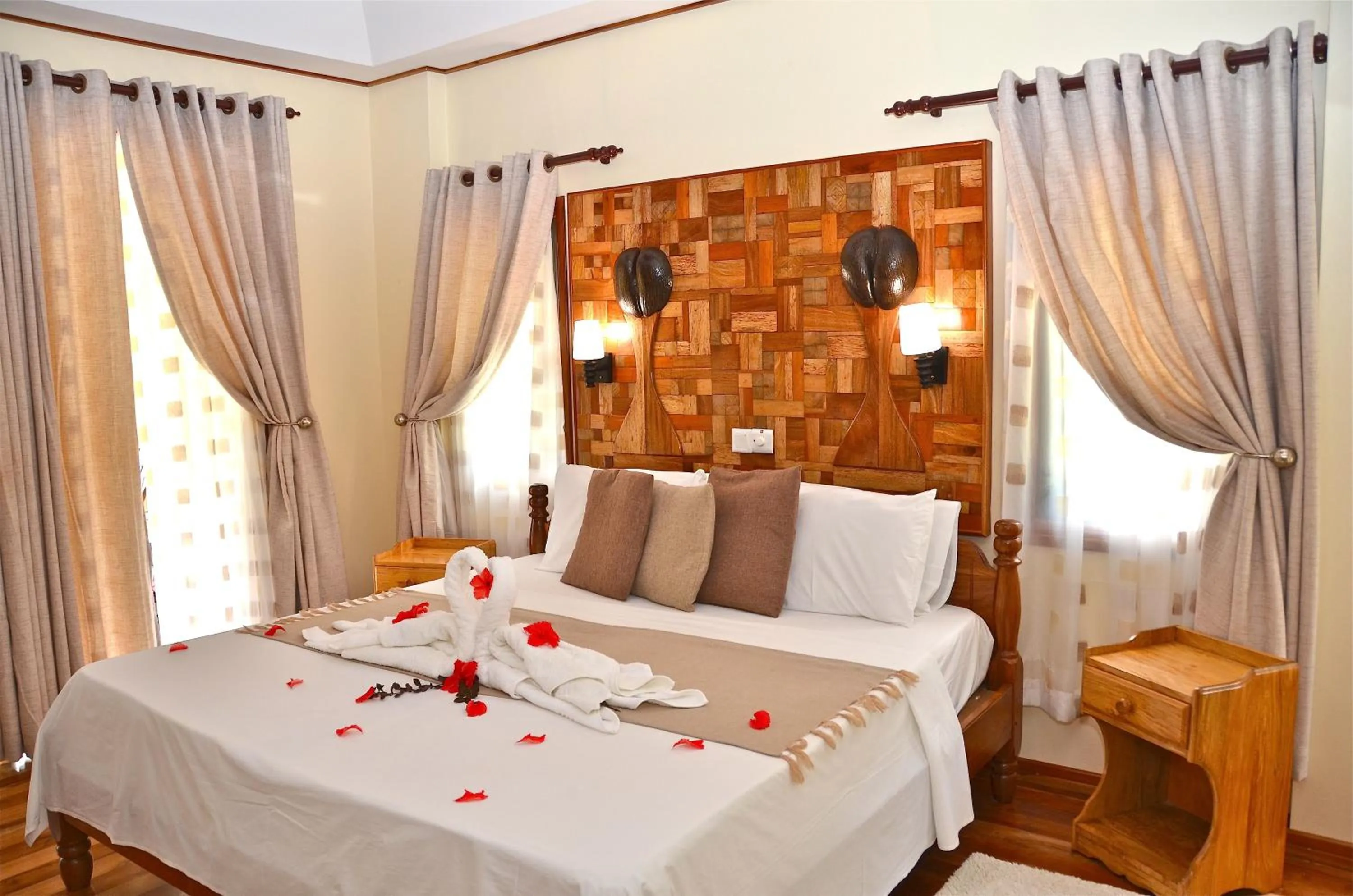 Bed in Calou Guest House