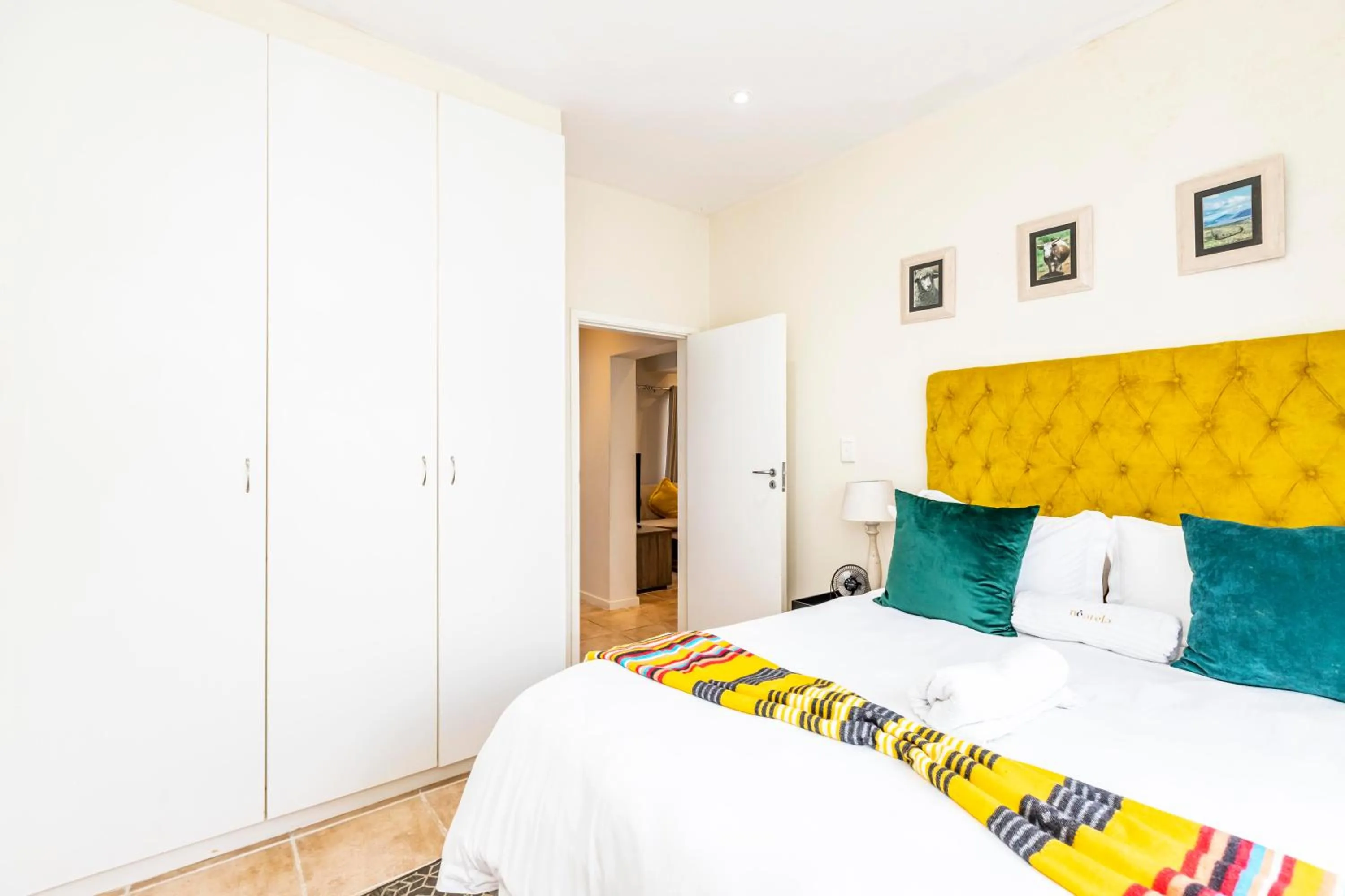 Bedroom, Bed in Modern Executive Unit