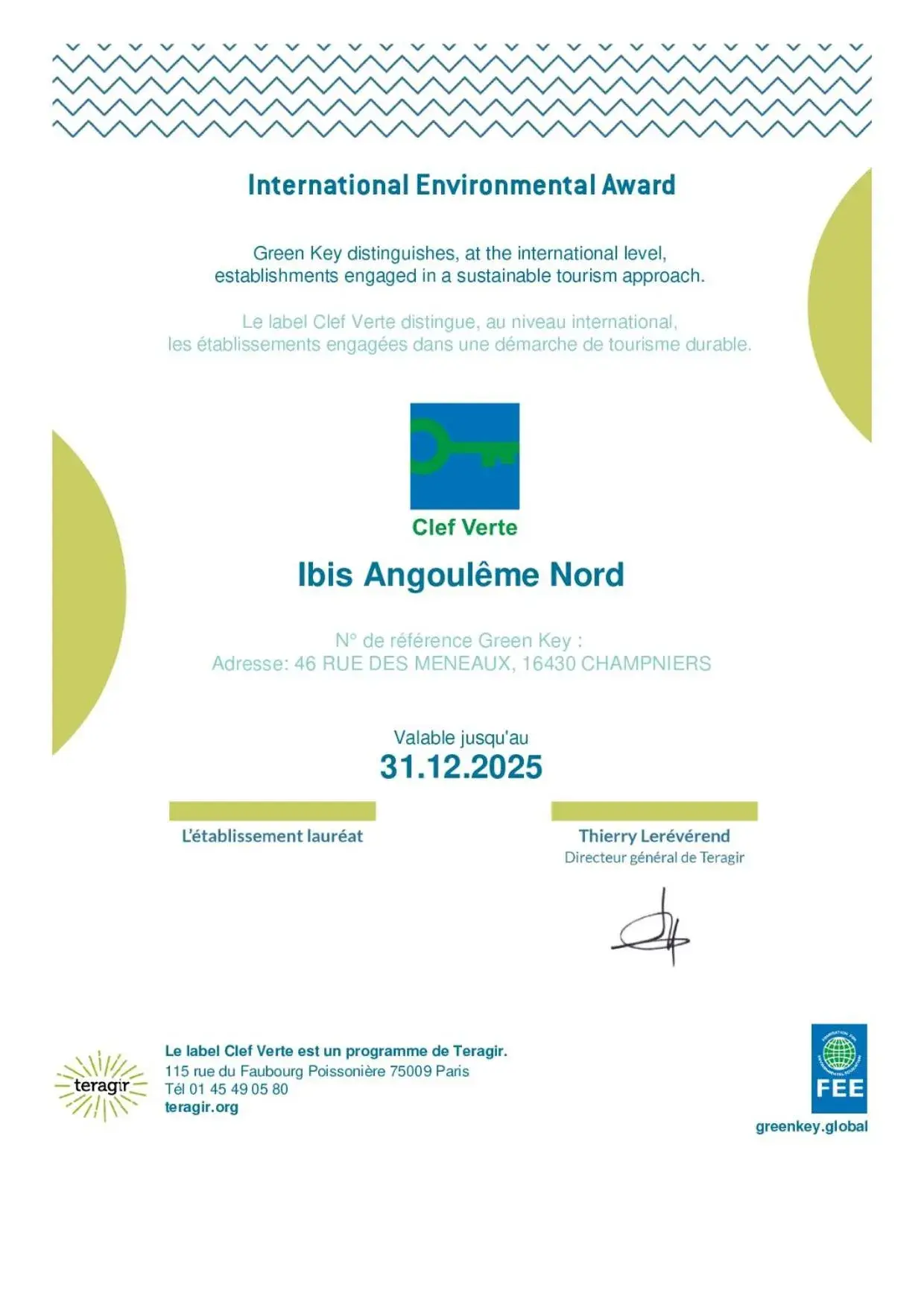 Property building in Ibis Angoulême Nord Property building in Ibis Angoulême Nord