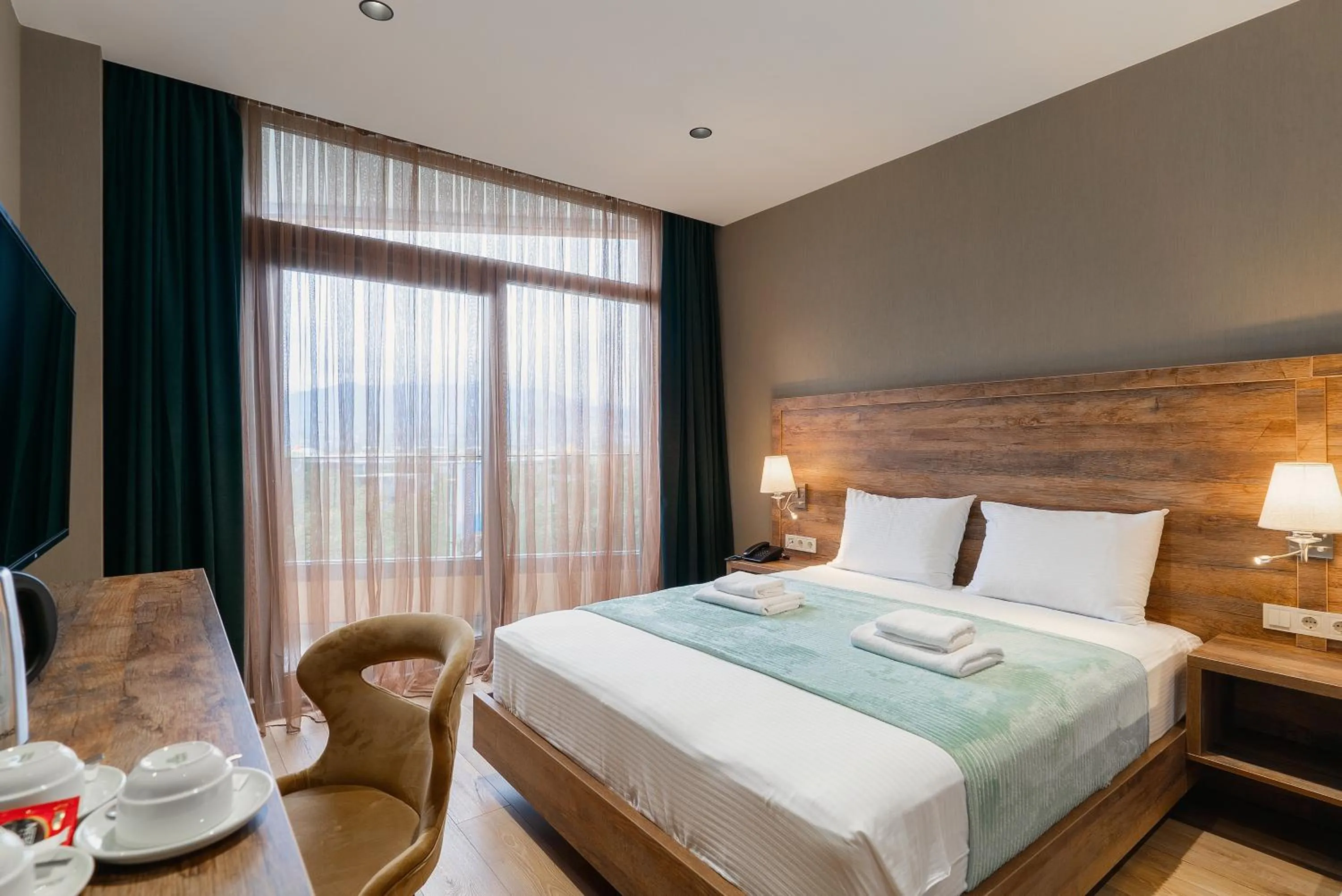 Bed in Cozy Loft Hotel