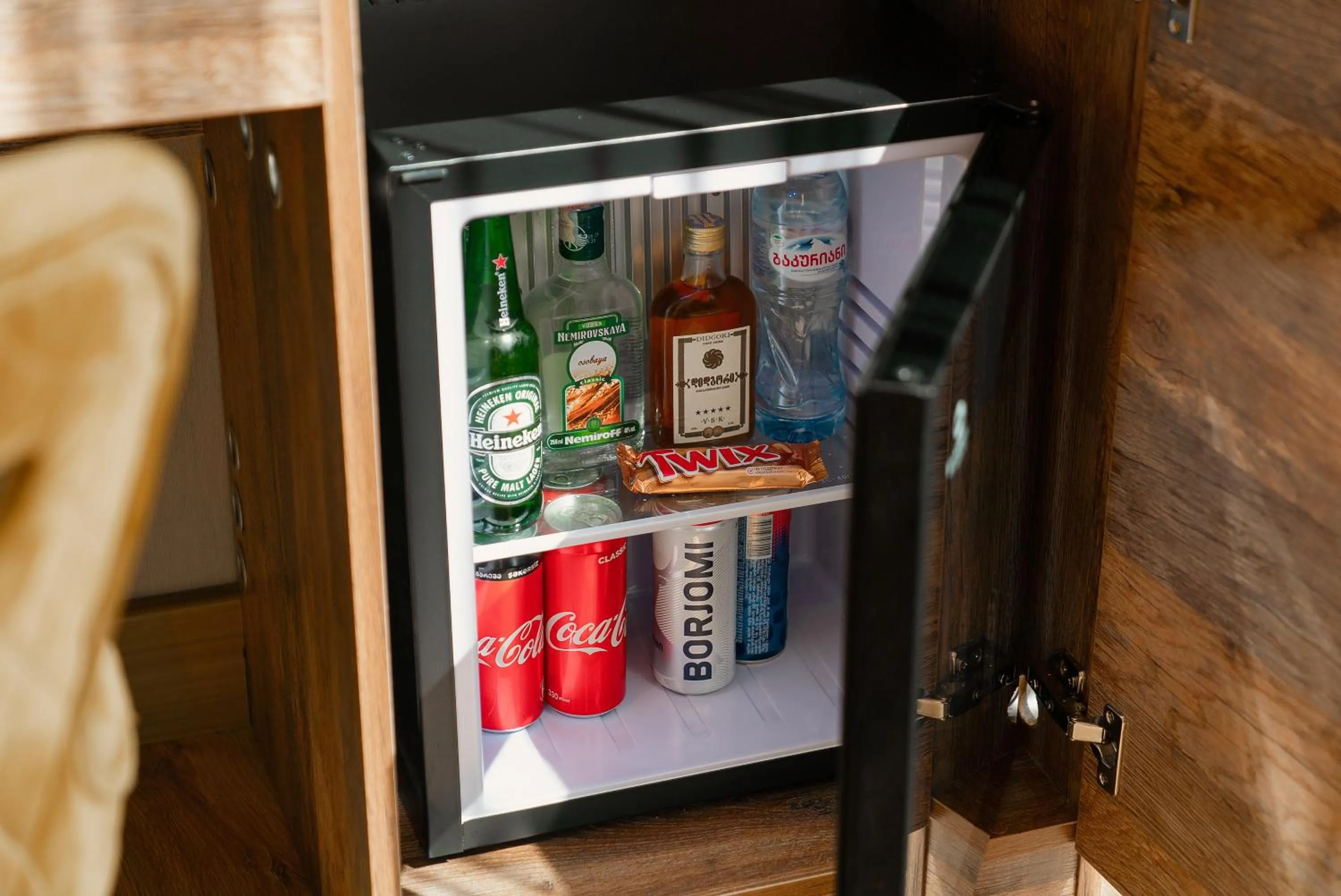 Drinks in Cozy Loft Hotel
