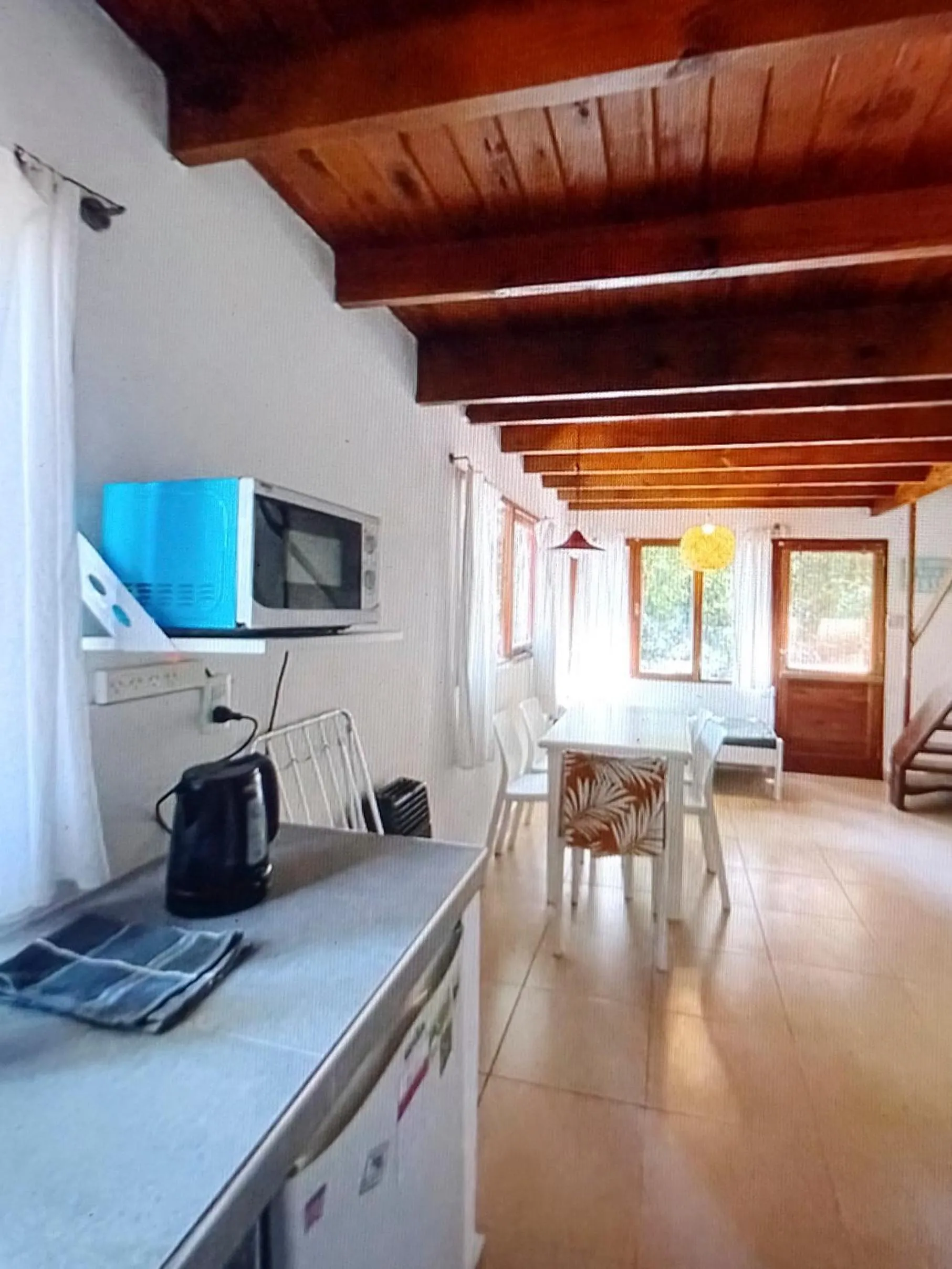 Kitchen or kitchenette in Cabañas Las Sirenas