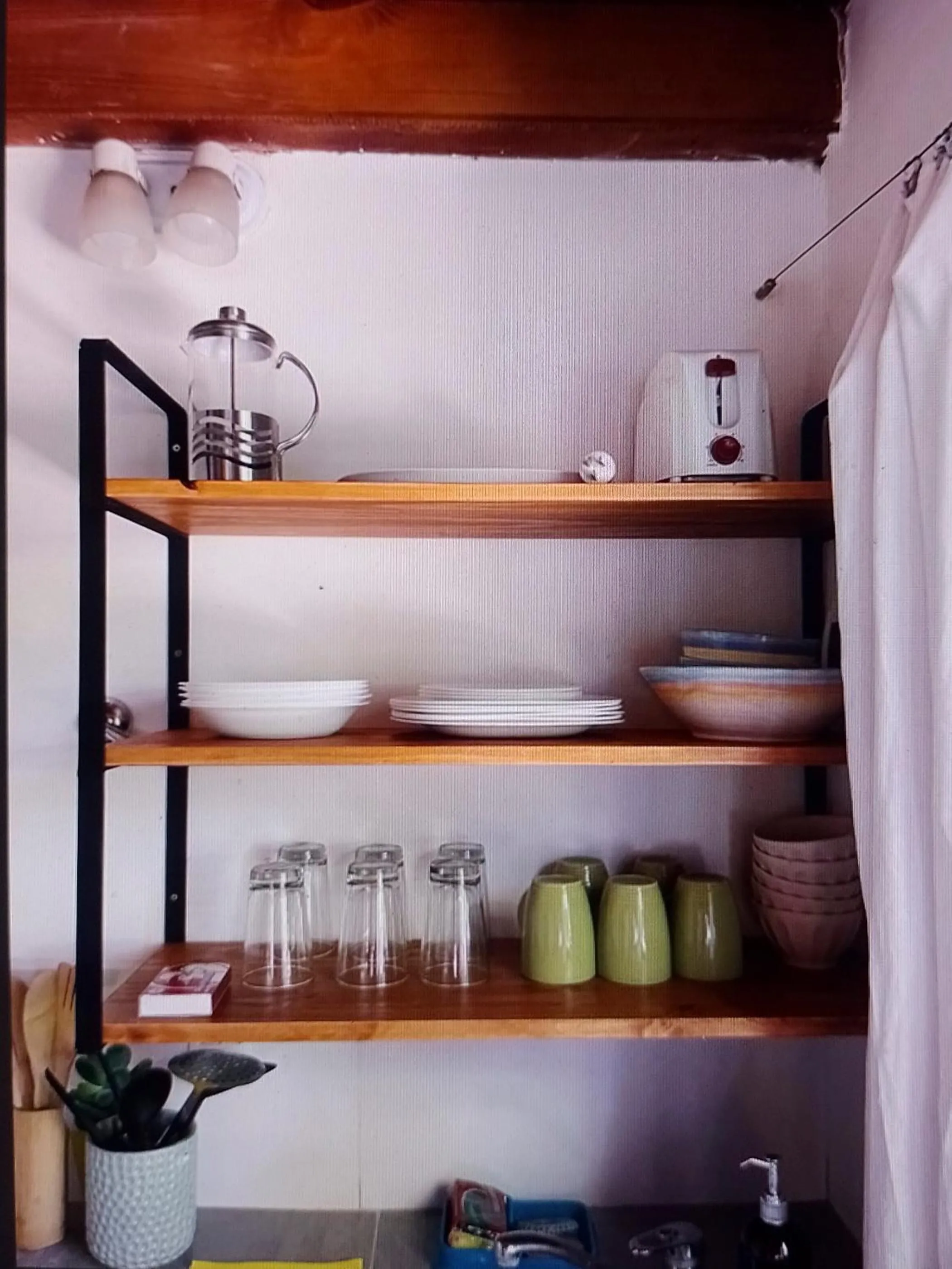 Kitchen or kitchenette in Cabañas Las Sirenas