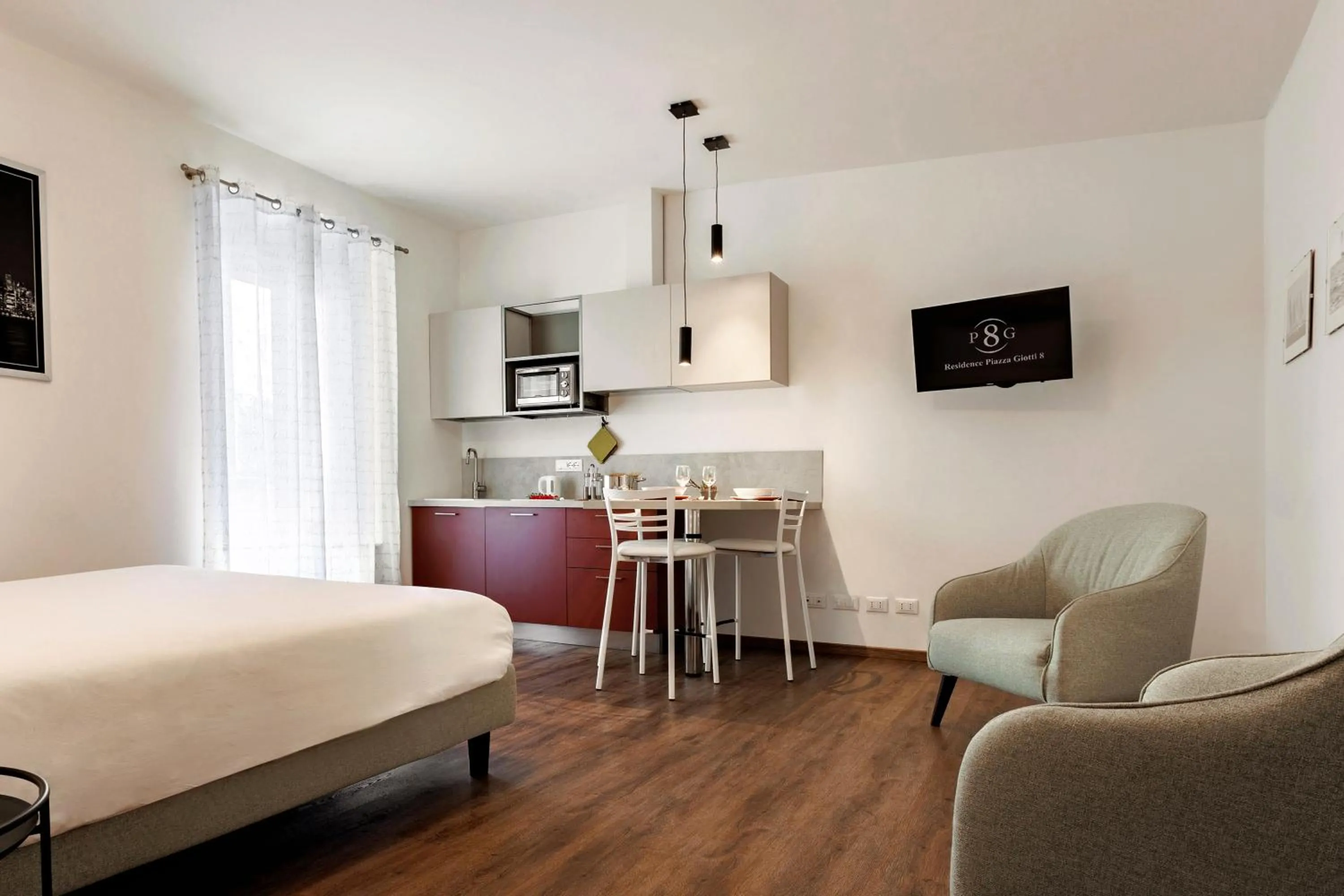 Photo of the whole room, Bed in Residence Piazza Giotti 8