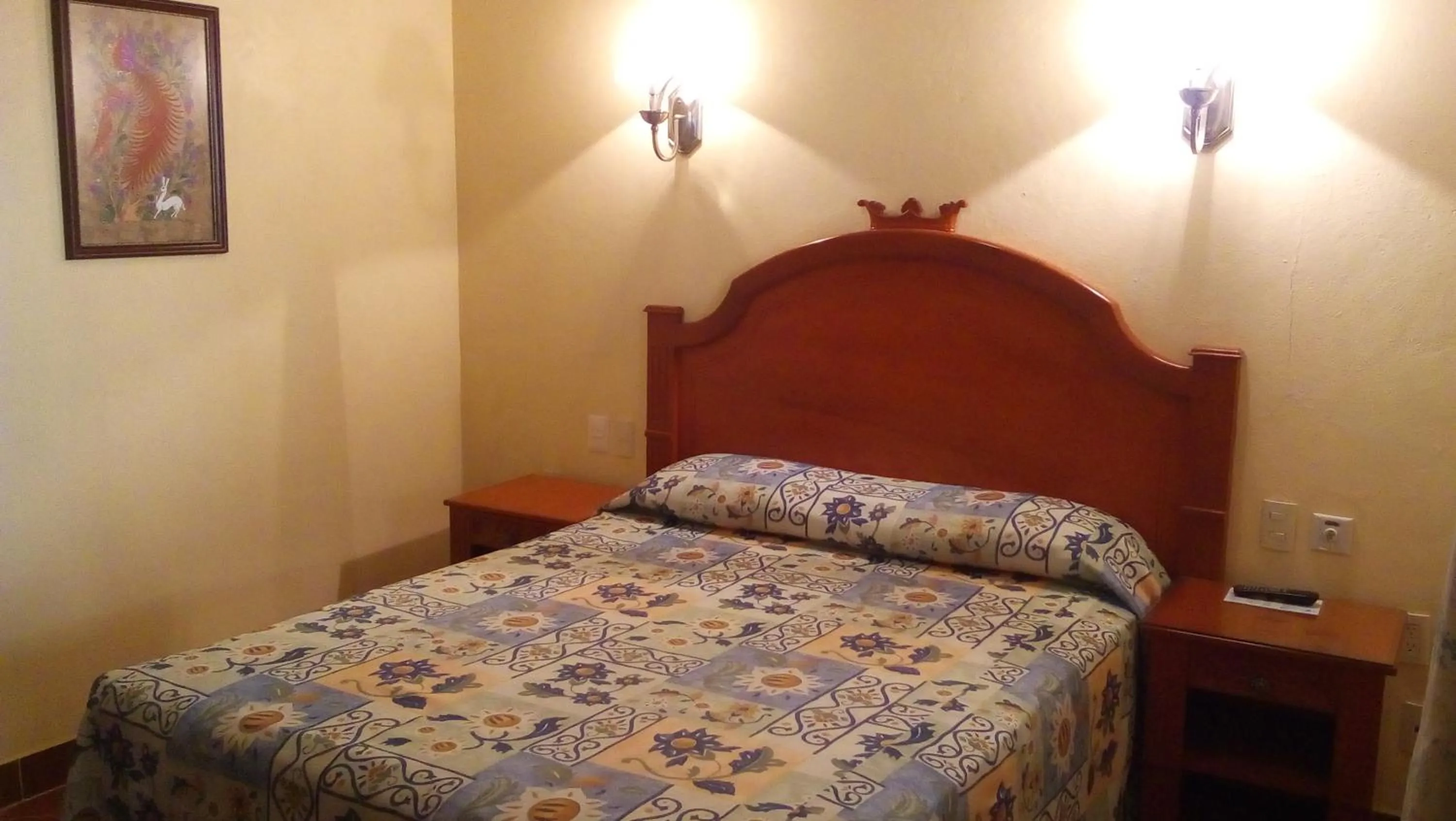Bed in Hotel Posada del Rey